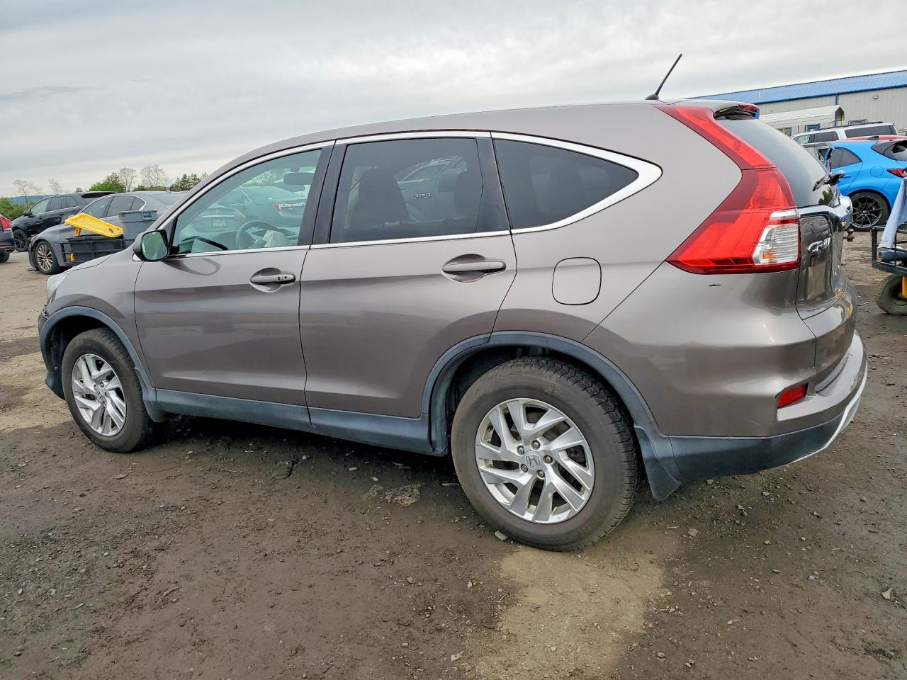 2015 Honda Cr-v Ex Gray vin: 5J6RM4H53FL057927