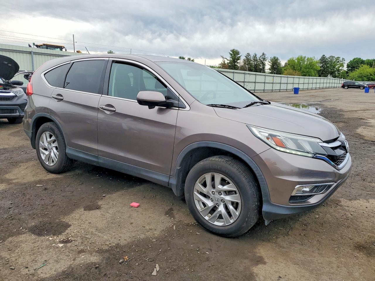 2015 Honda Cr-v Ex Gray vin: 5J6RM4H53FL057927