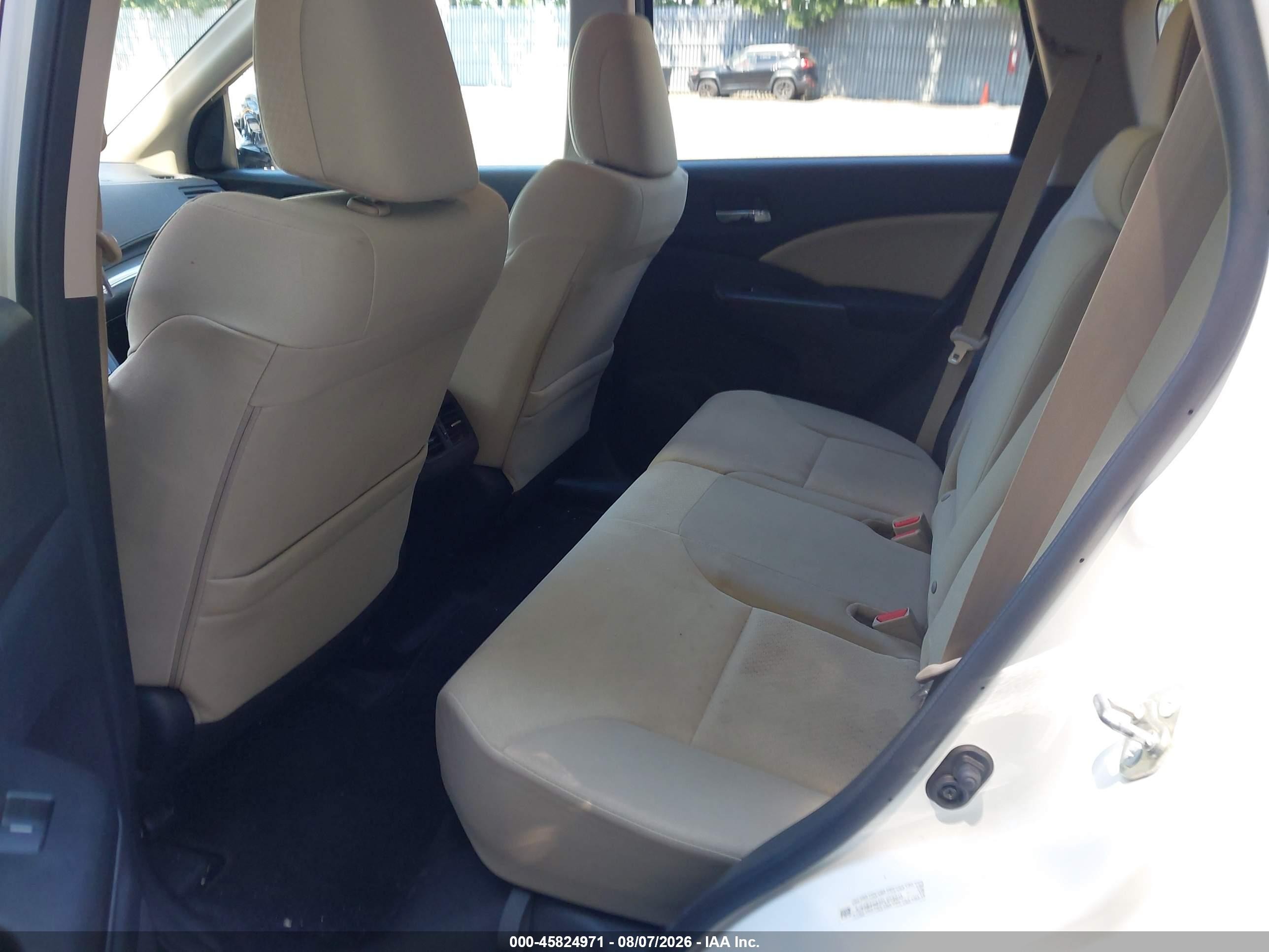 2015 Honda Cr-v Ex White vin: 5J6RM4H53FL073013