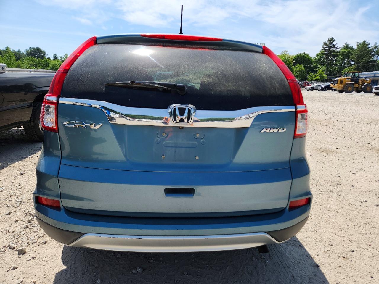2015 Honda Cr-v Ex Blue vin: 5J6RM4H53FL075389