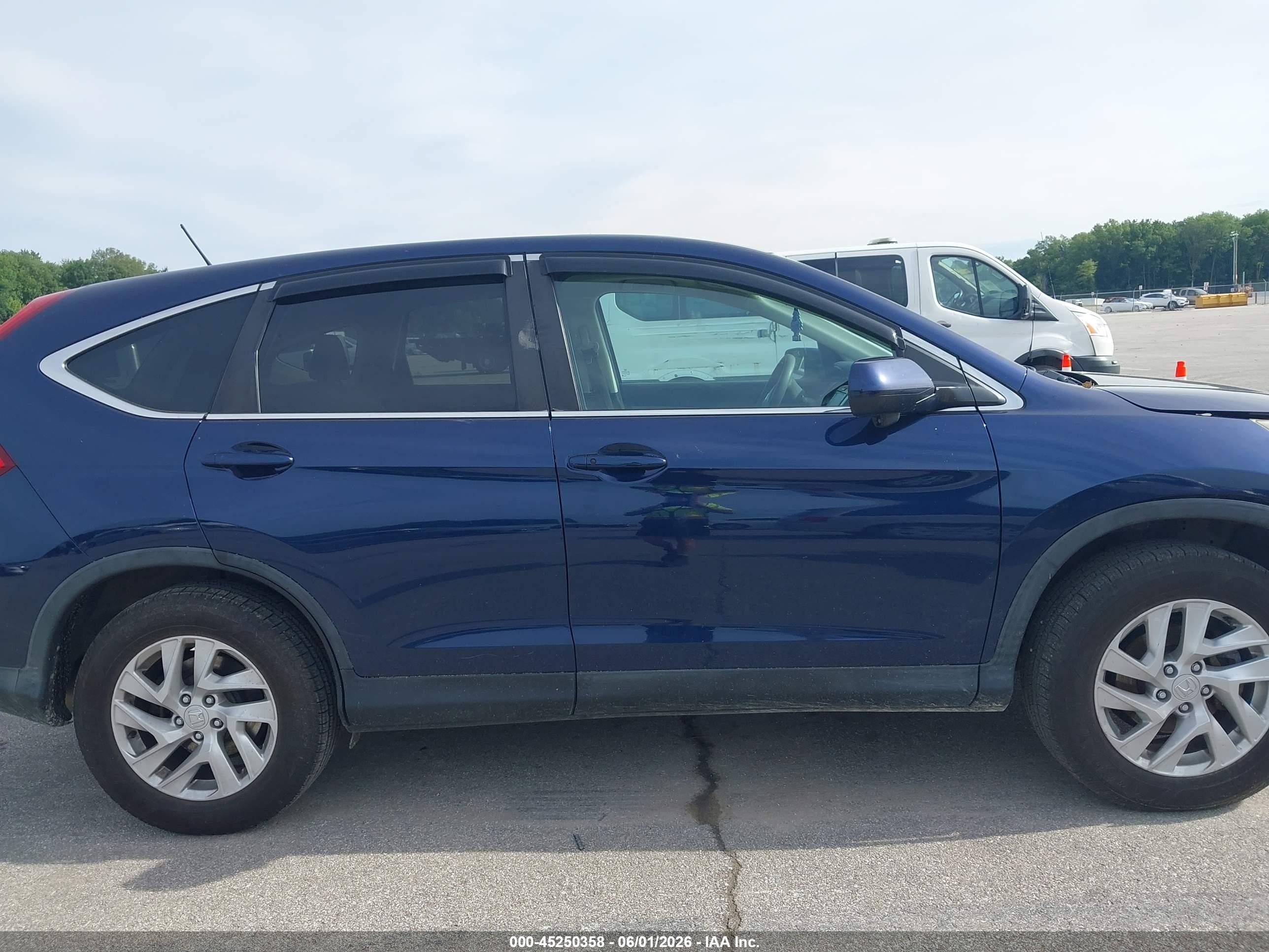 2015 Honda Cr-v Ex Blue vin: 5J6RM4H53FL098980
