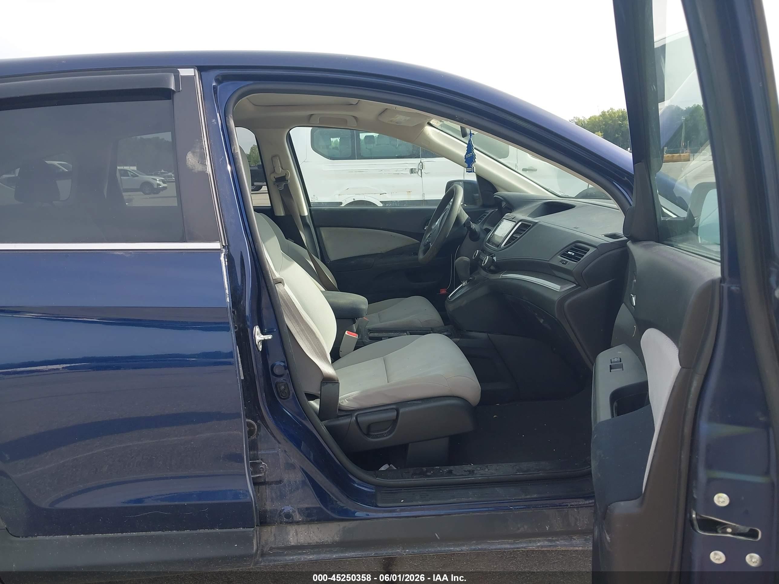 2015 Honda Cr-v Ex Blue vin: 5J6RM4H53FL098980