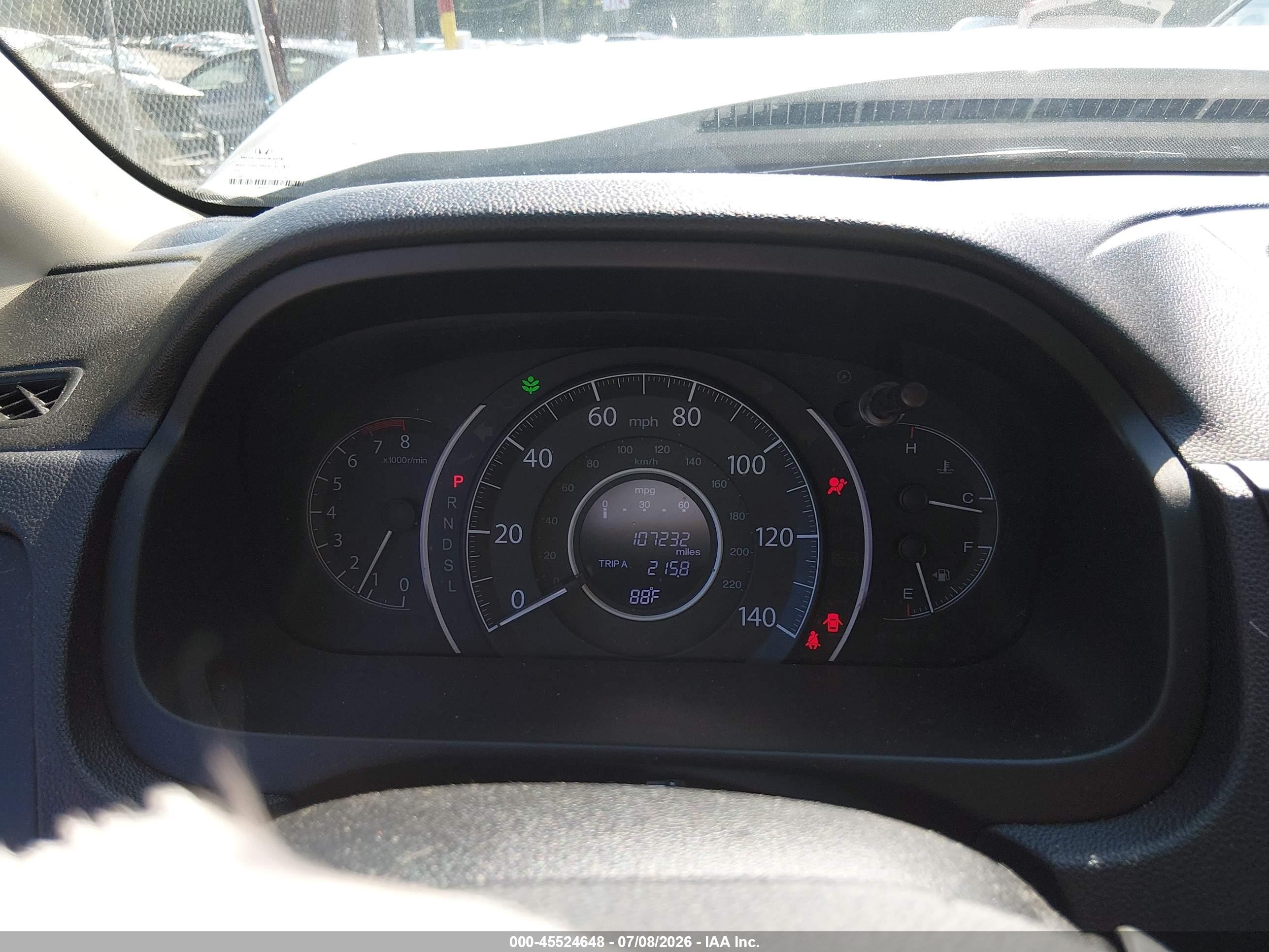 2015 Honda Cr-v Ex White vin: 5J6RM4H53FL107466