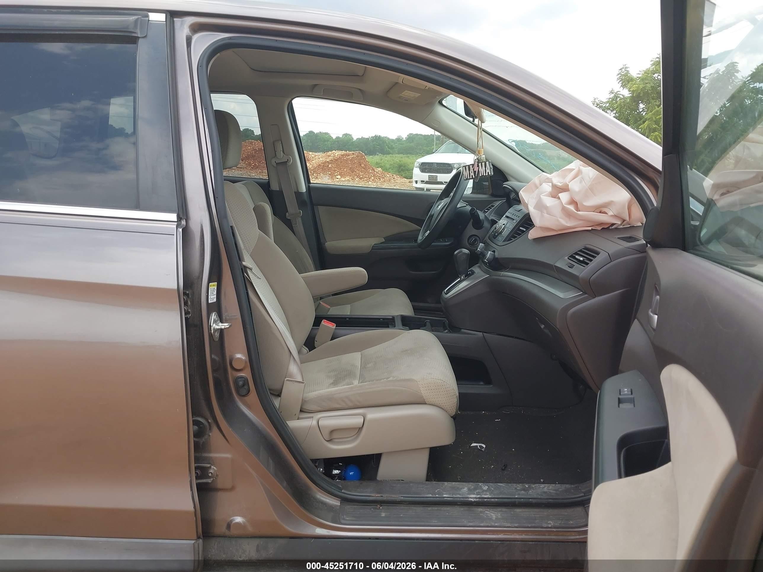 2012 Honda Cr-v Ex Gray vin: 5J6RM4H54CL038511