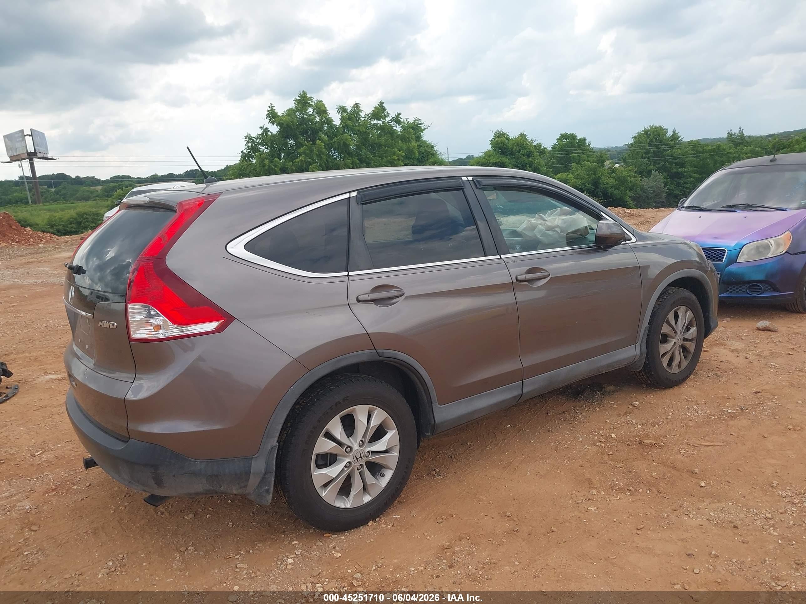 2012 Honda Cr-v Ex Gray vin: 5J6RM4H54CL038511