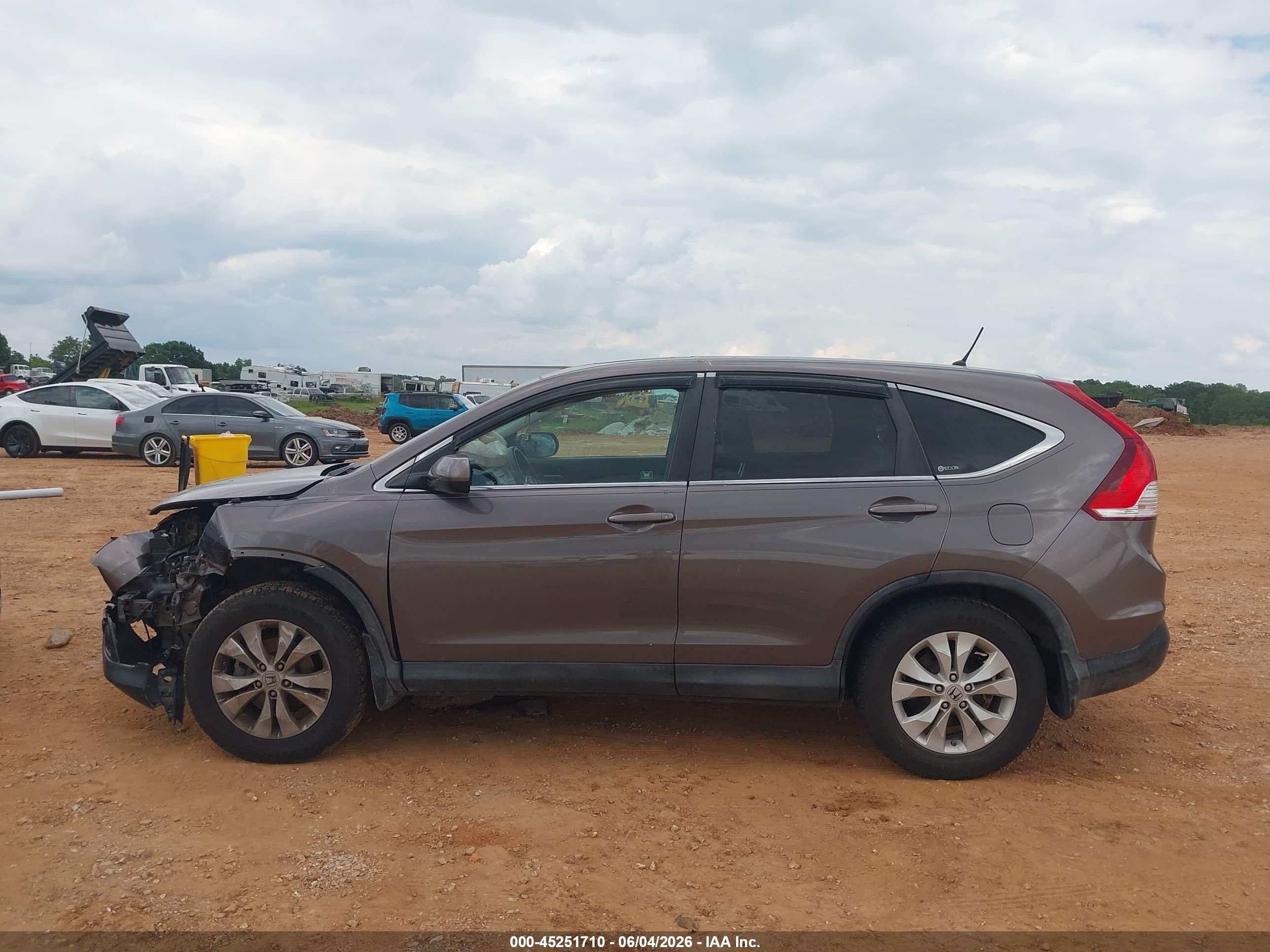 2012 Honda Cr-v Ex Gray vin: 5J6RM4H54CL038511
