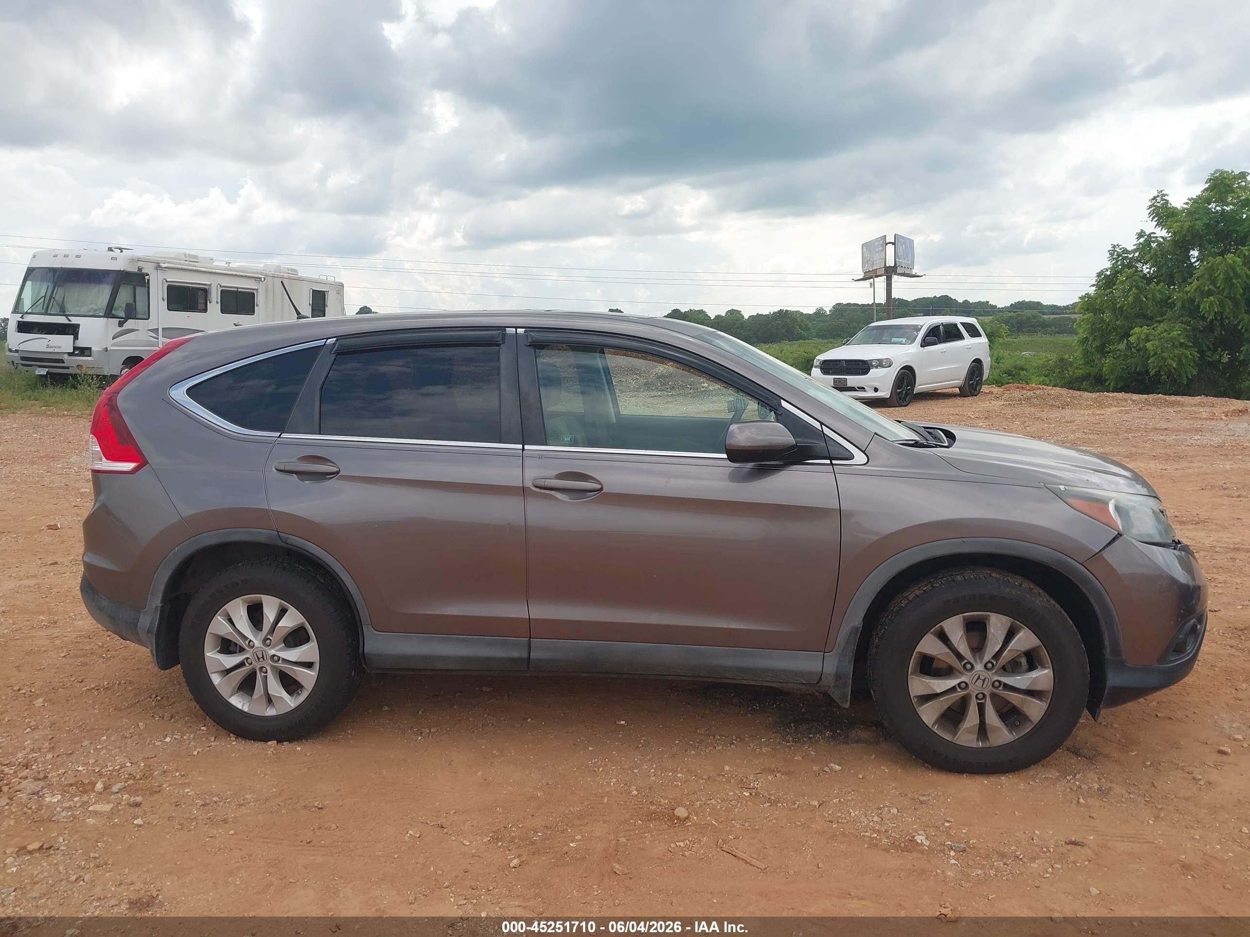 2012 Honda Cr-v Ex Gray vin: 5J6RM4H54CL038511