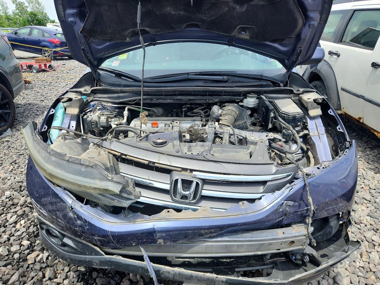 2012 Honda Cr-v Ex Blue vin: 5J6RM4H54CL059598