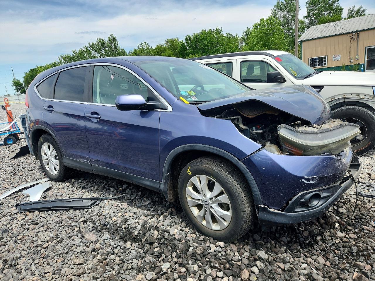 2012 Honda Cr-v Ex Blue vin: 5J6RM4H54CL059598