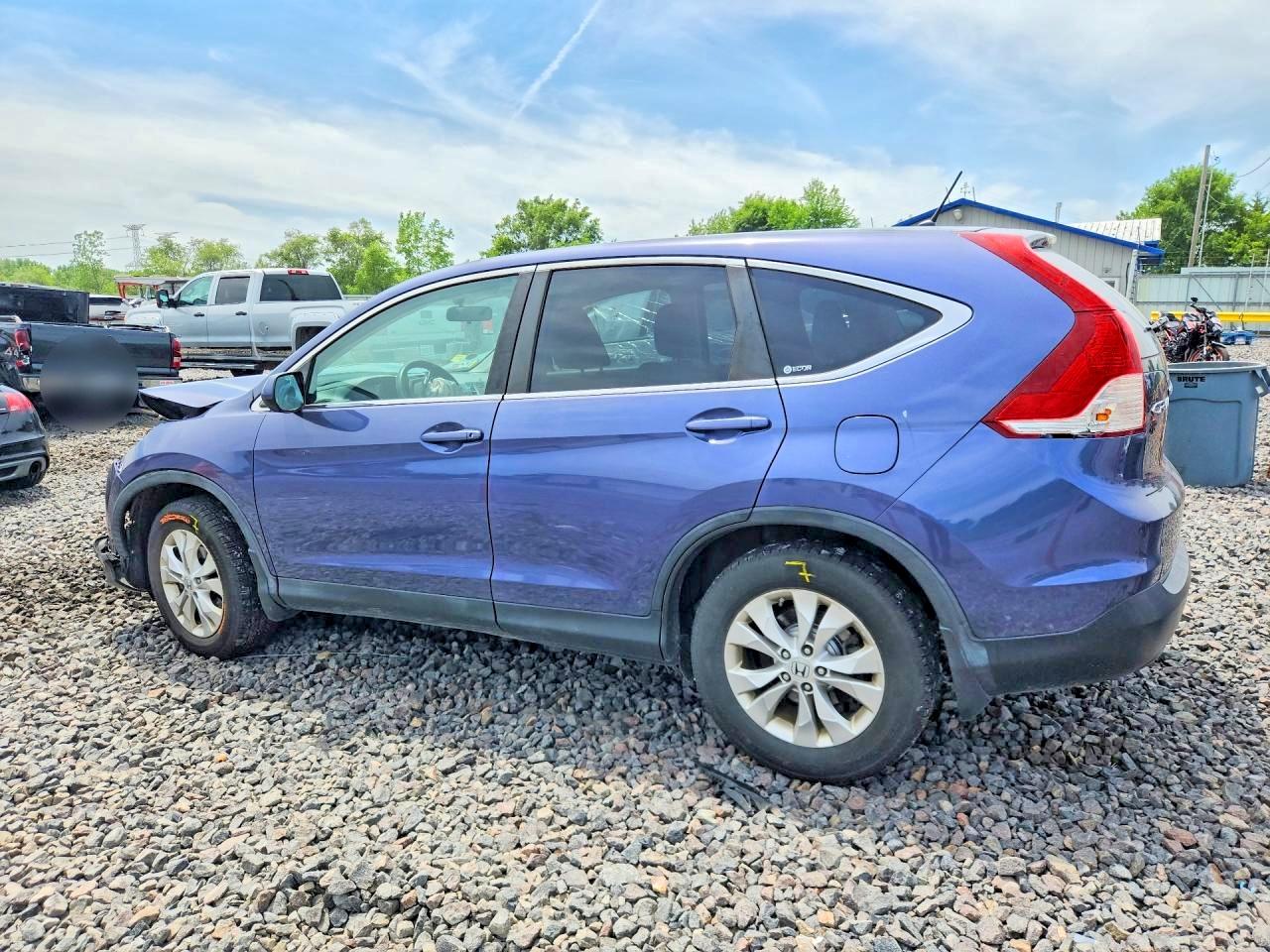 2012 Honda Cr-v Ex Blue vin: 5J6RM4H54CL059598