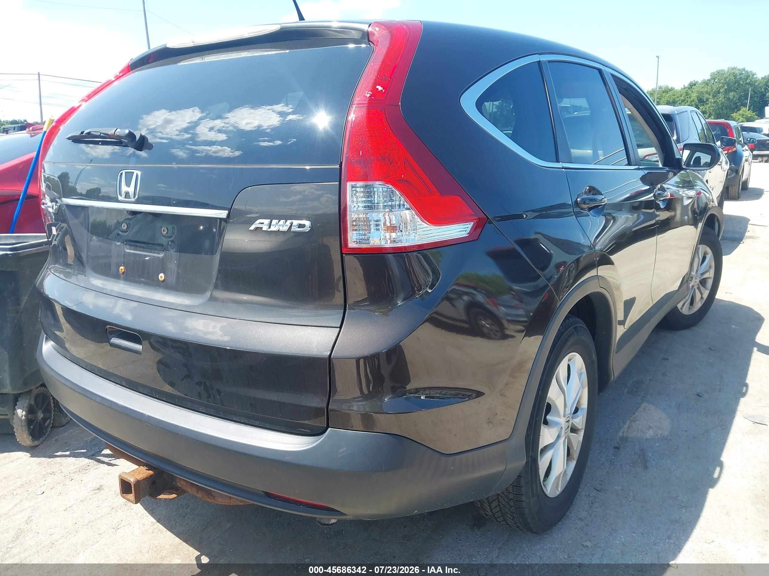 2013 Honda Cr-v Ex Brown vin: 5J6RM4H54DL003257