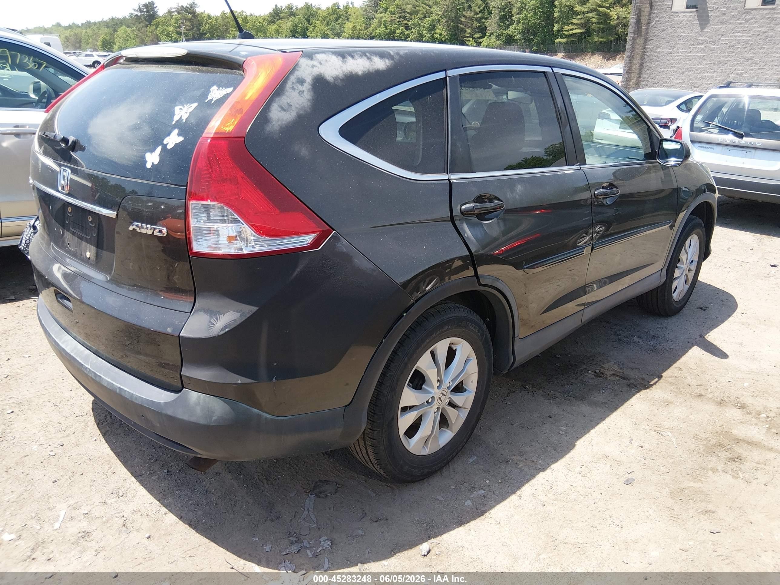 2013 Honda Cr-v Ex Black vin: 5J6RM4H54DL011228