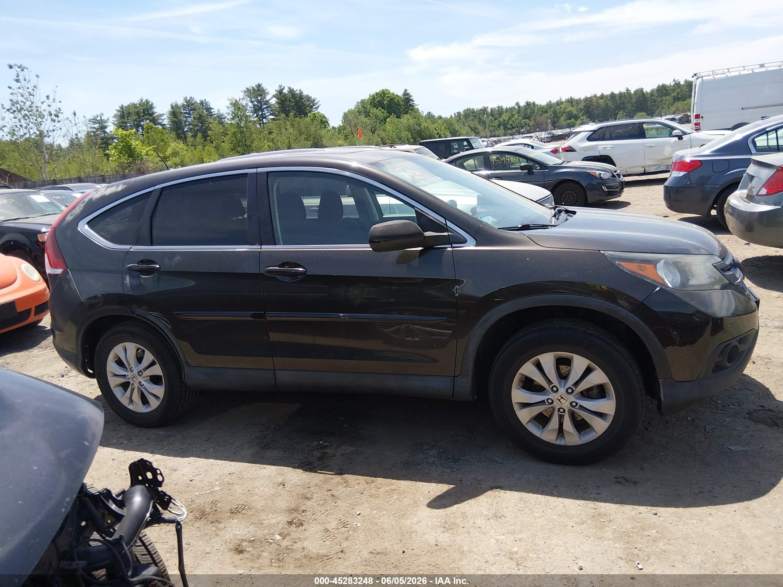 2013 Honda Cr-v Ex Black vin: 5J6RM4H54DL011228