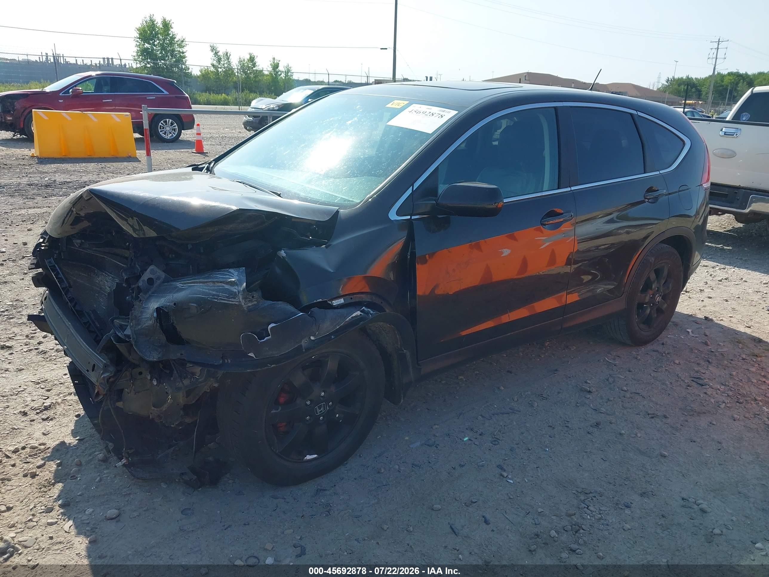 2013 Honda Cr-v Ex Black vin: 5J6RM4H54DL033438