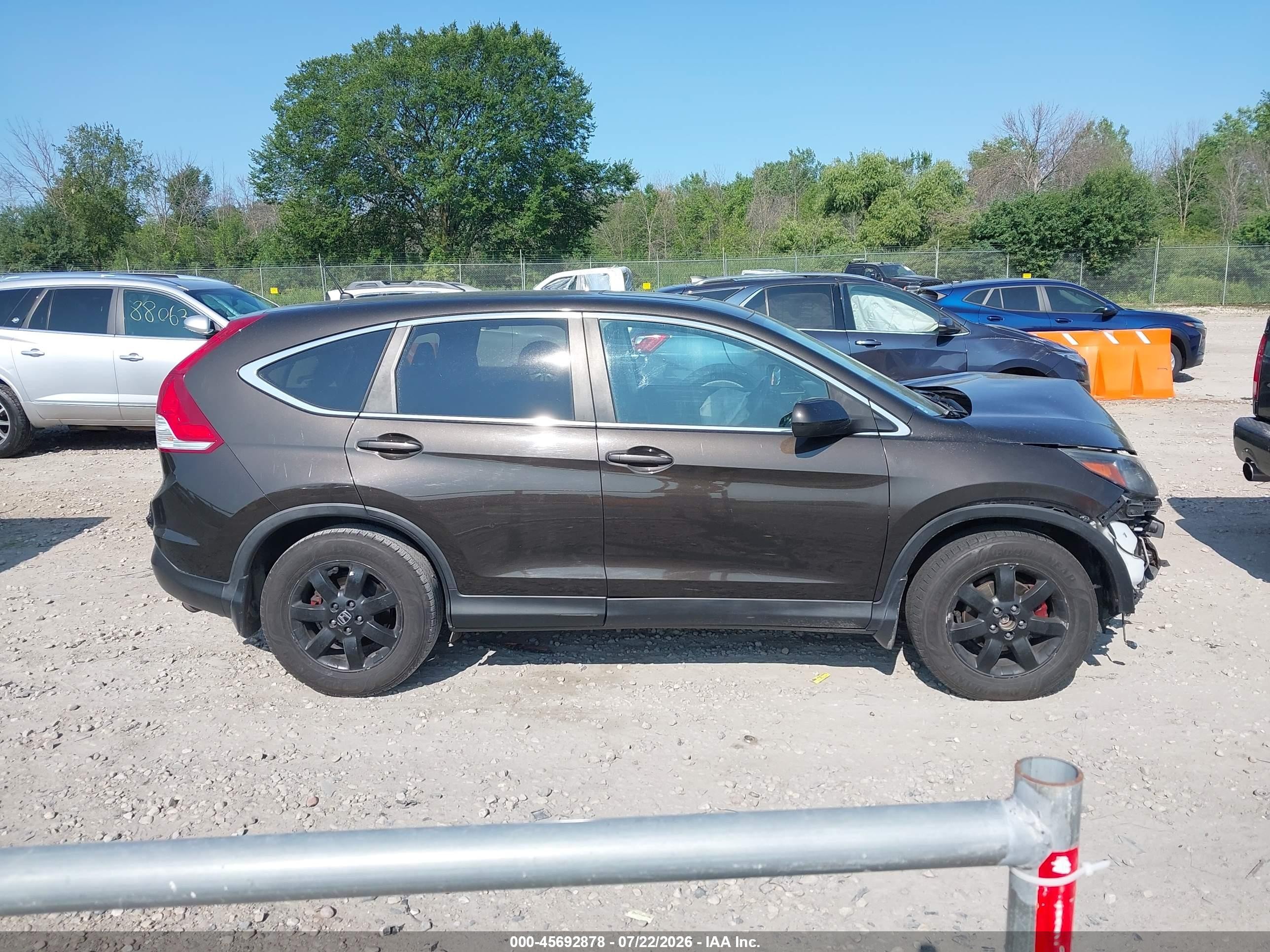 2013 Honda Cr-v Ex Black vin: 5J6RM4H54DL033438