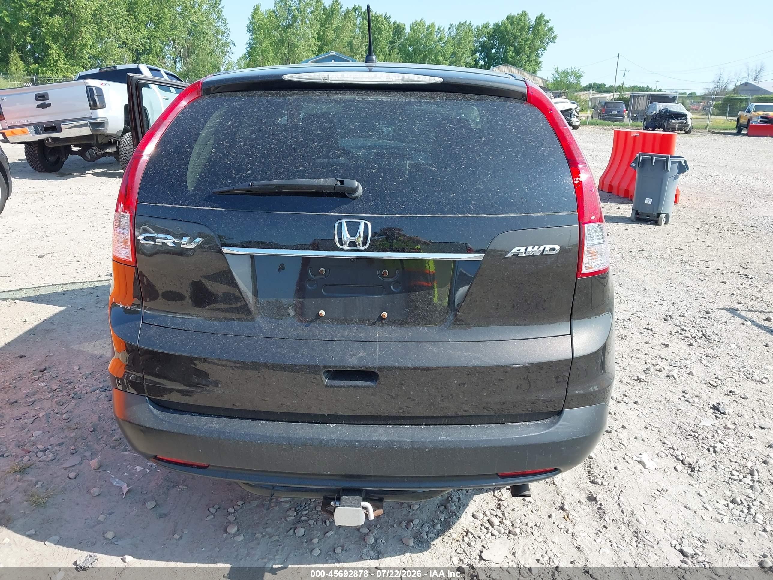 2013 Honda Cr-v Ex Black vin: 5J6RM4H54DL033438