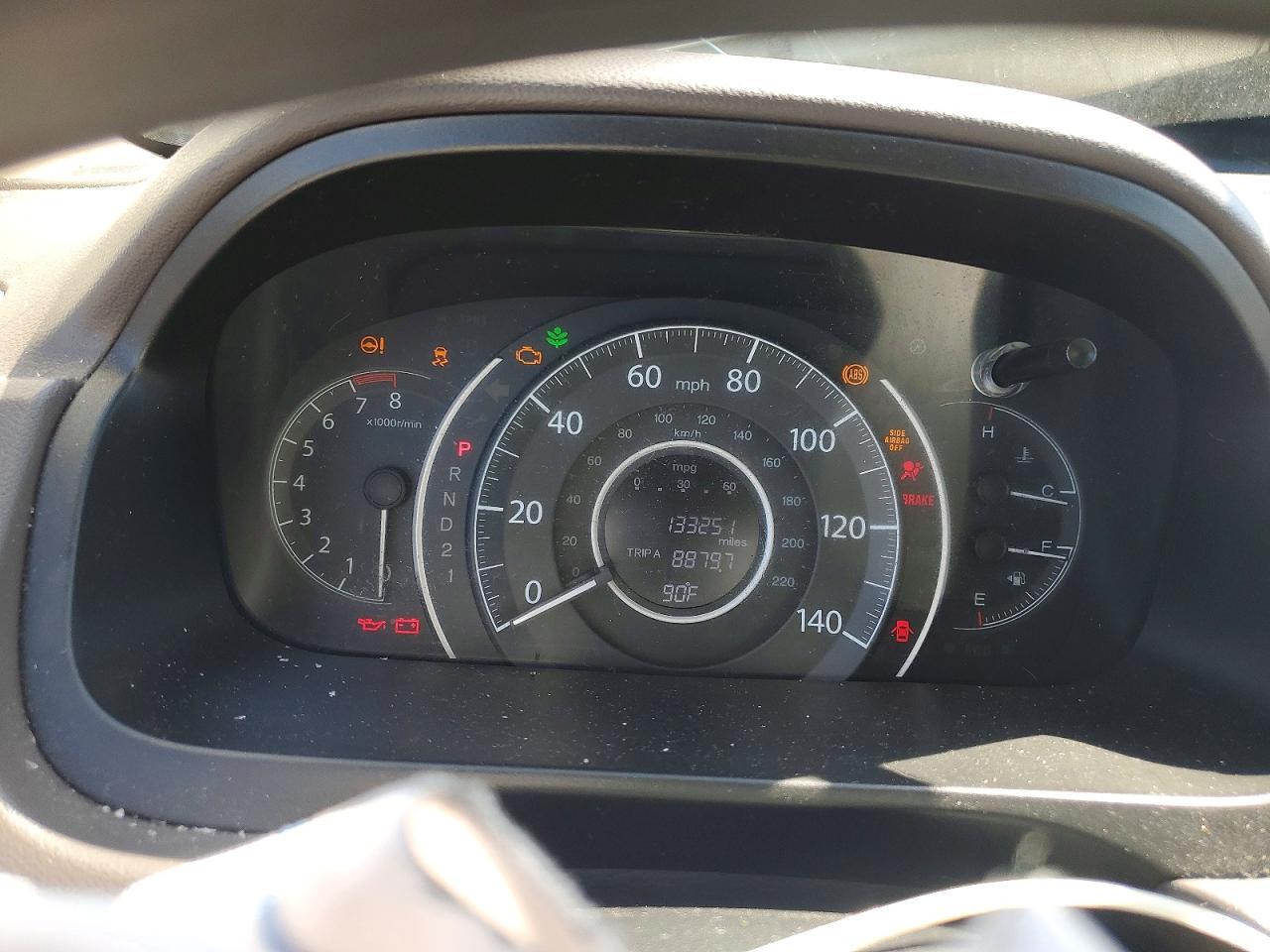 2013 Honda Cr-v Ex White vin: 5J6RM4H54DL045797