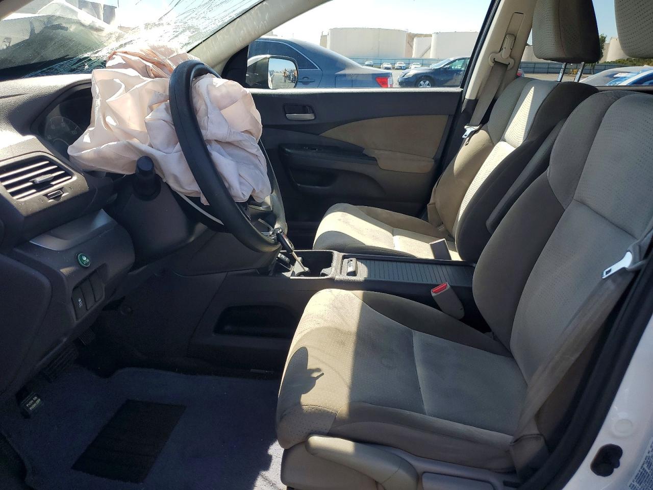 2013 Honda Cr-v Ex White vin: 5J6RM4H54DL045797