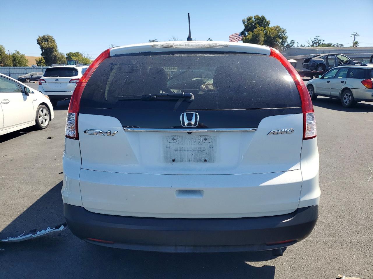 2013 Honda Cr-v Ex White vin: 5J6RM4H54DL045797
