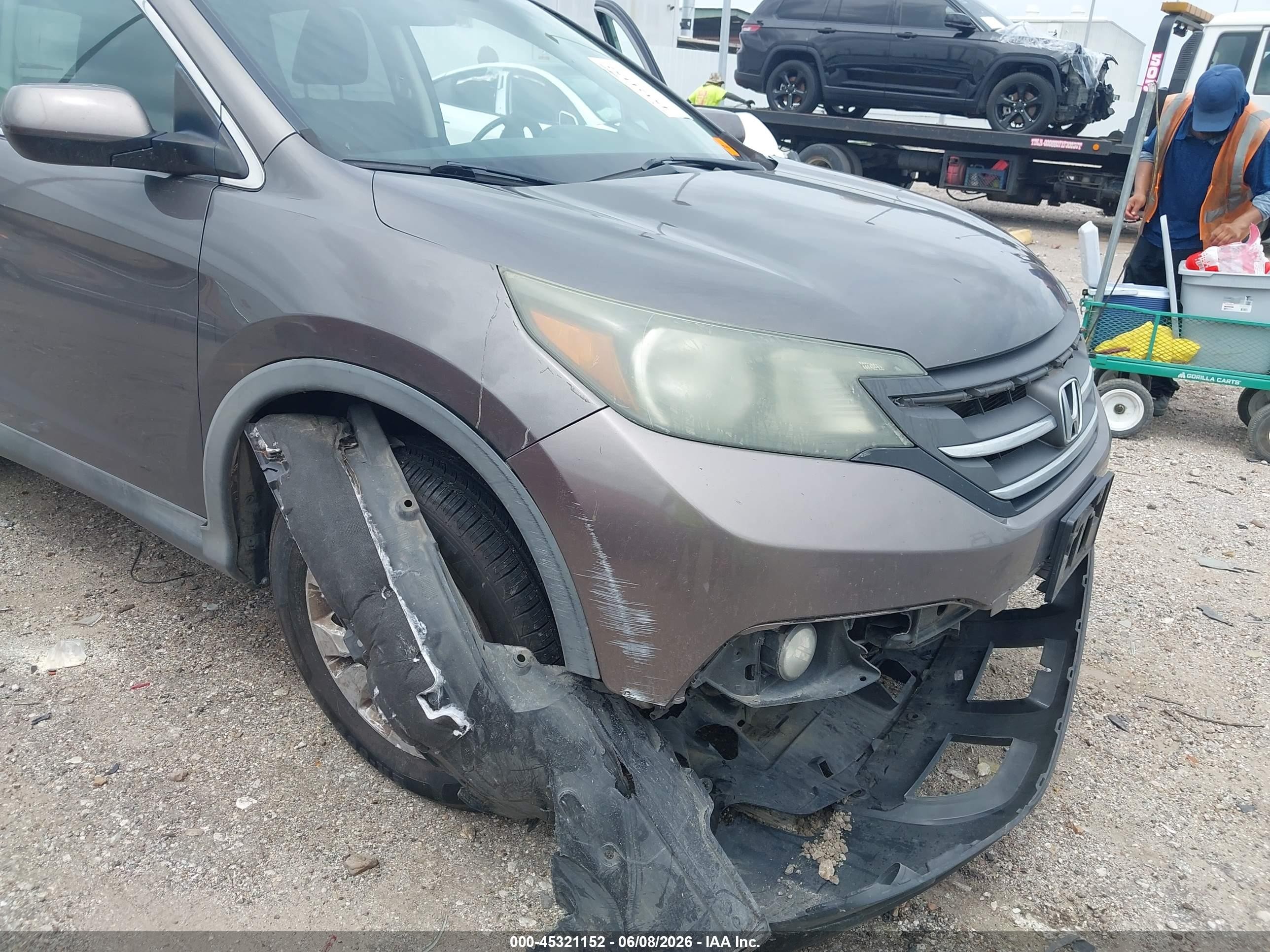 2013 Honda Cr-v Ex Brown vin: 5J6RM4H54DL048554