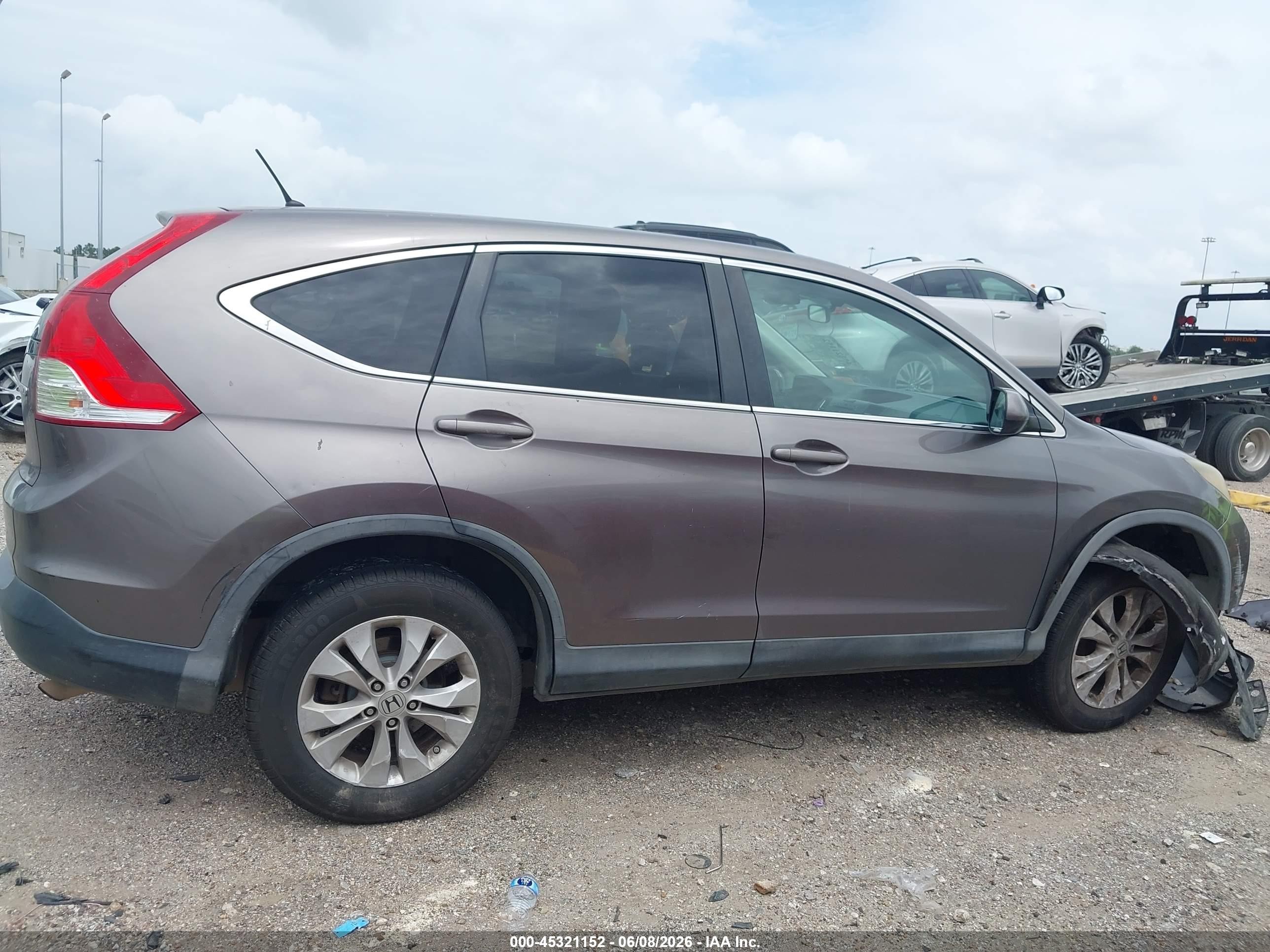 2013 Honda Cr-v Ex Brown vin: 5J6RM4H54DL048554