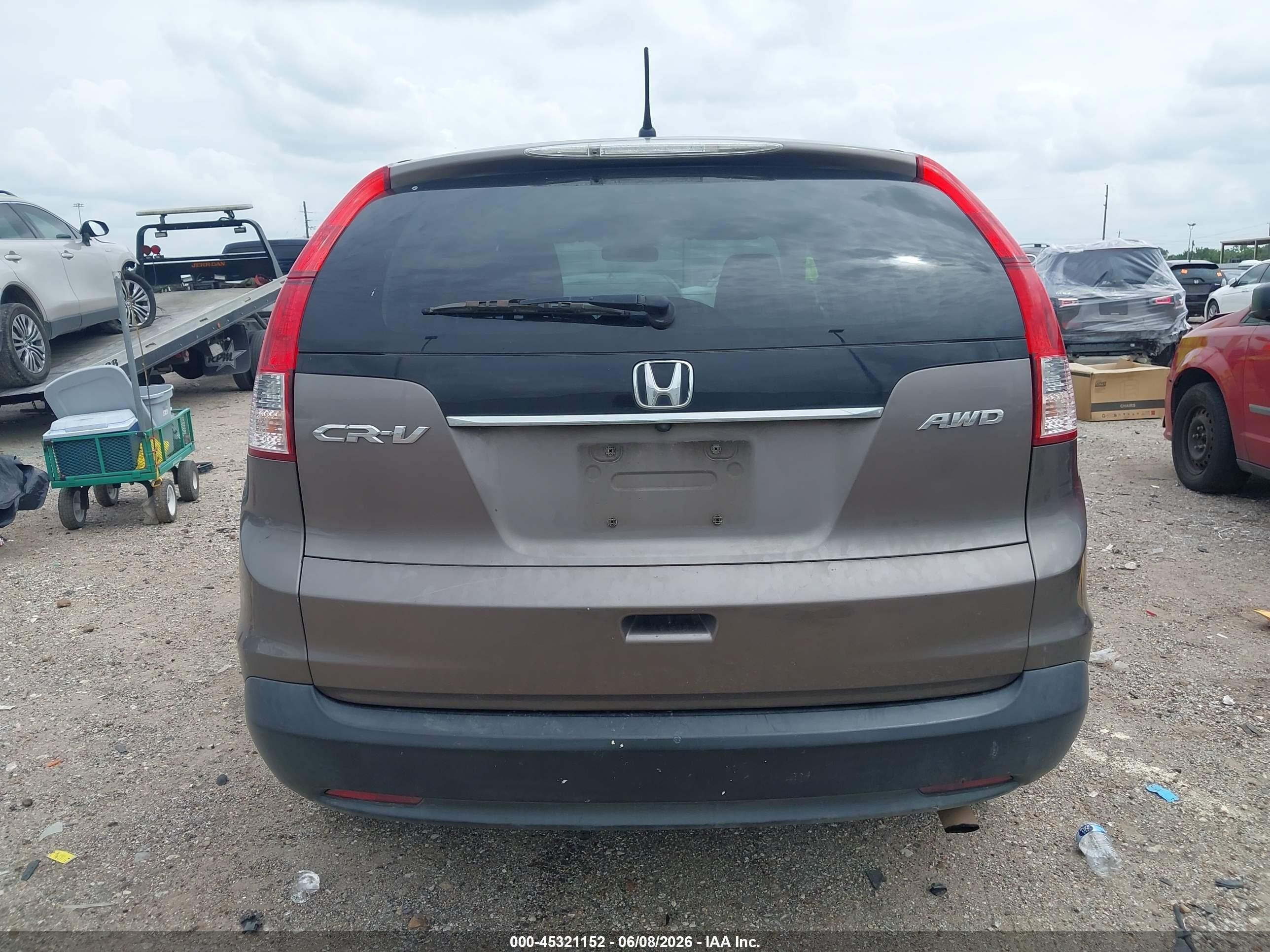 2013 Honda Cr-v Ex Brown vin: 5J6RM4H54DL048554