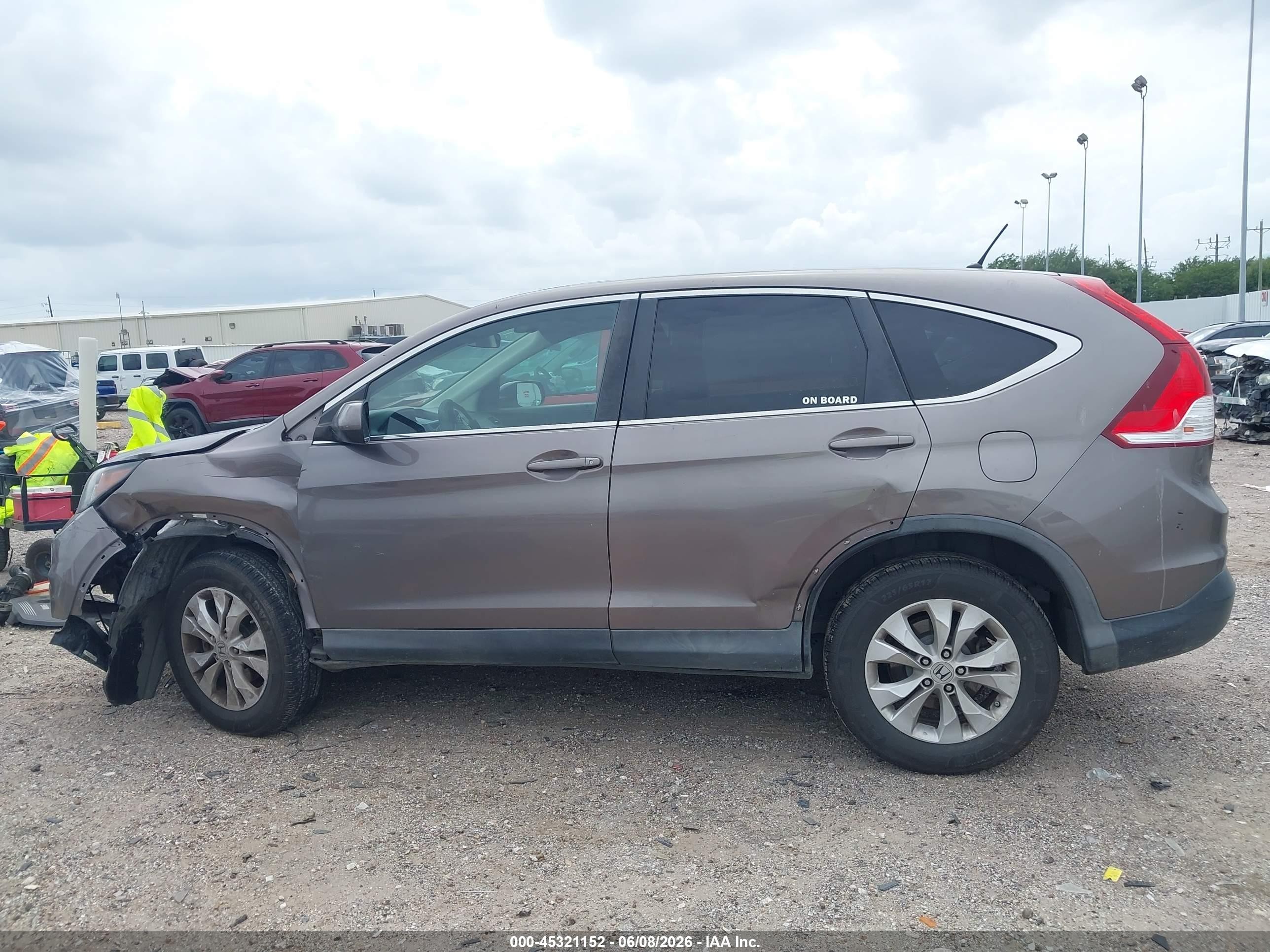 2013 Honda Cr-v Ex Brown vin: 5J6RM4H54DL048554