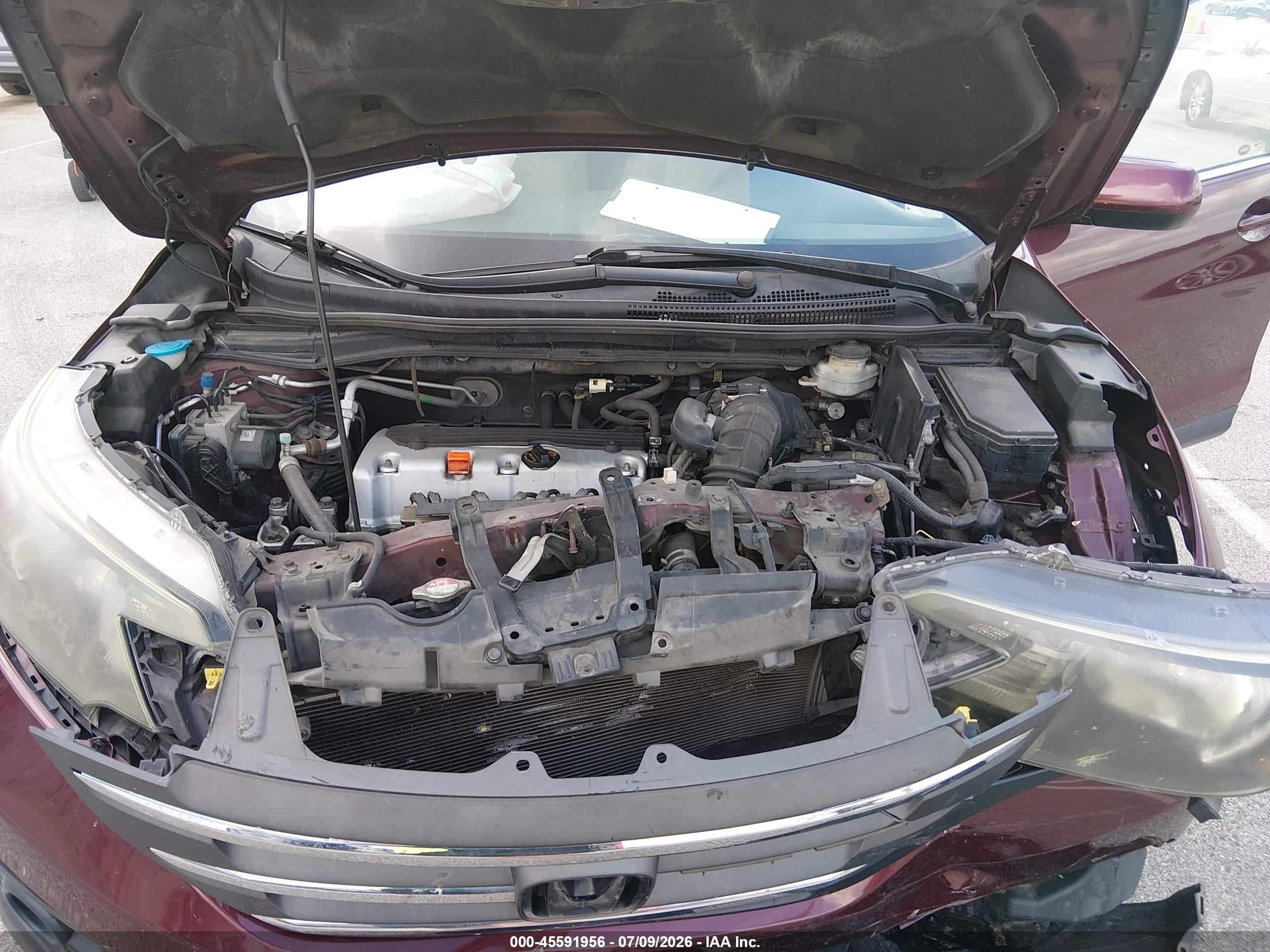 2013 Honda Cr-v Ex Maroon vin: 5J6RM4H54DL056654