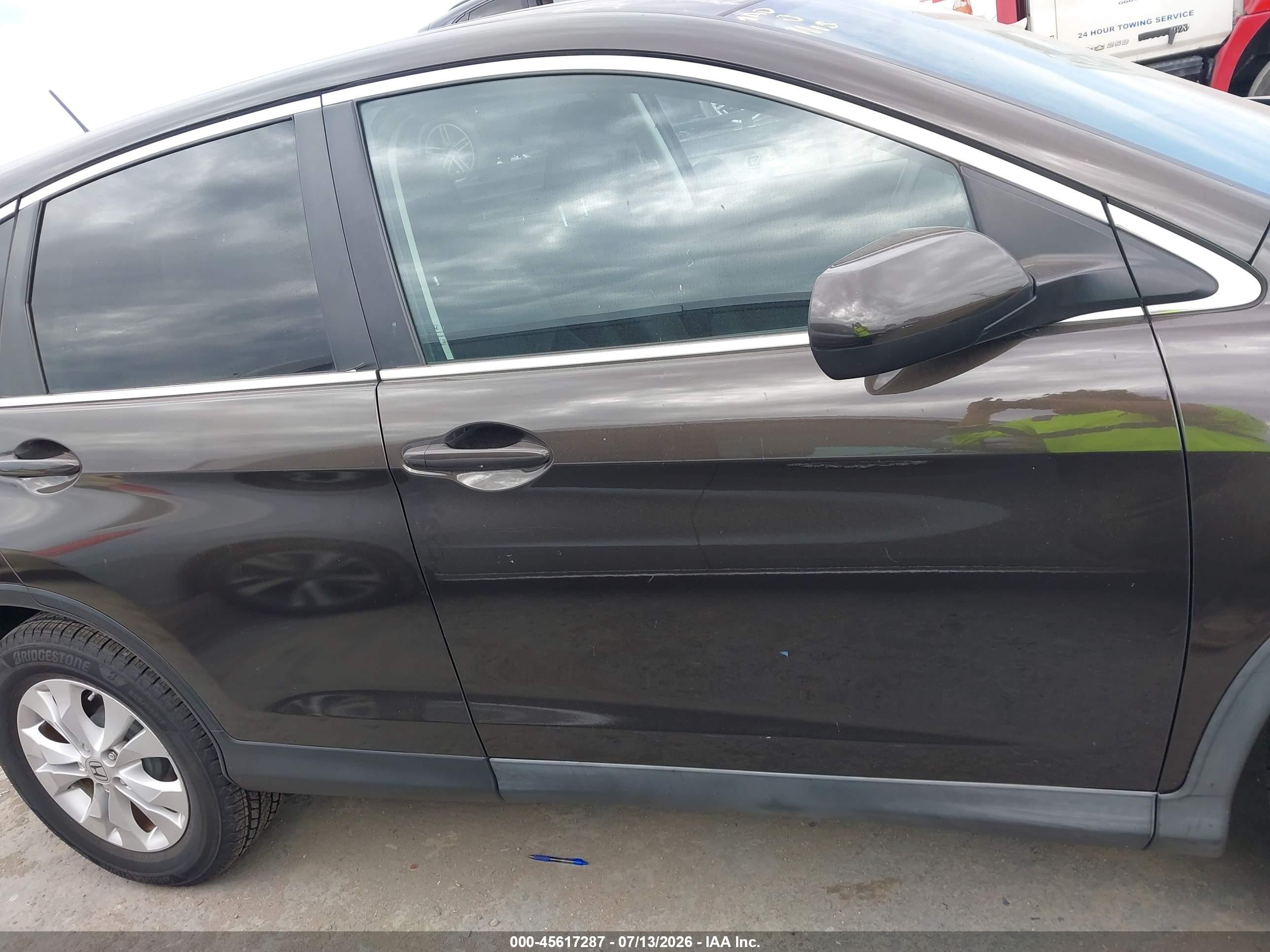 2013 Honda Cr-v Ex Black vin: 5J6RM4H54DL068173
