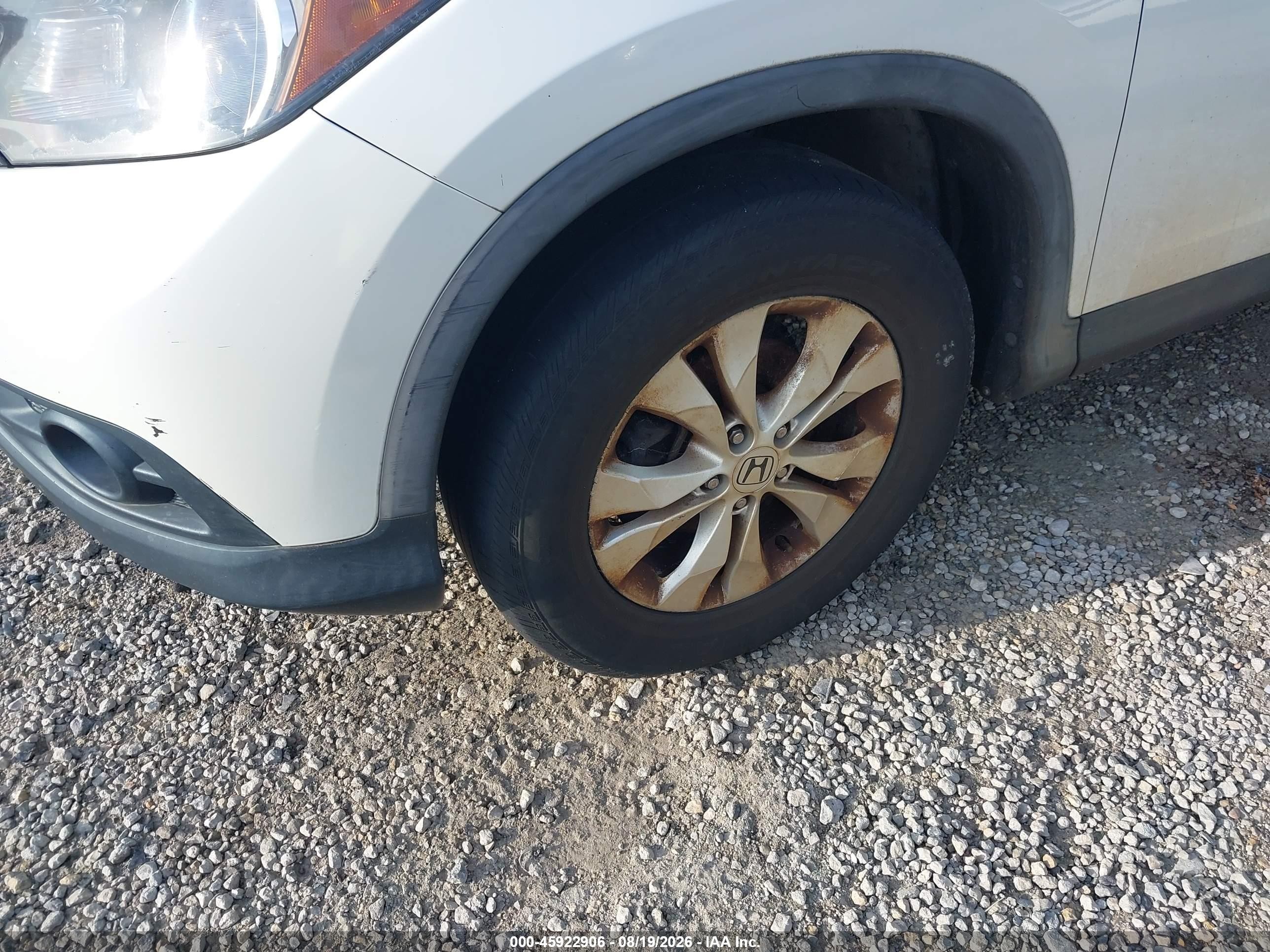 2014 Honda Cr-v Ex White vin: 5J6RM4H54EL014731