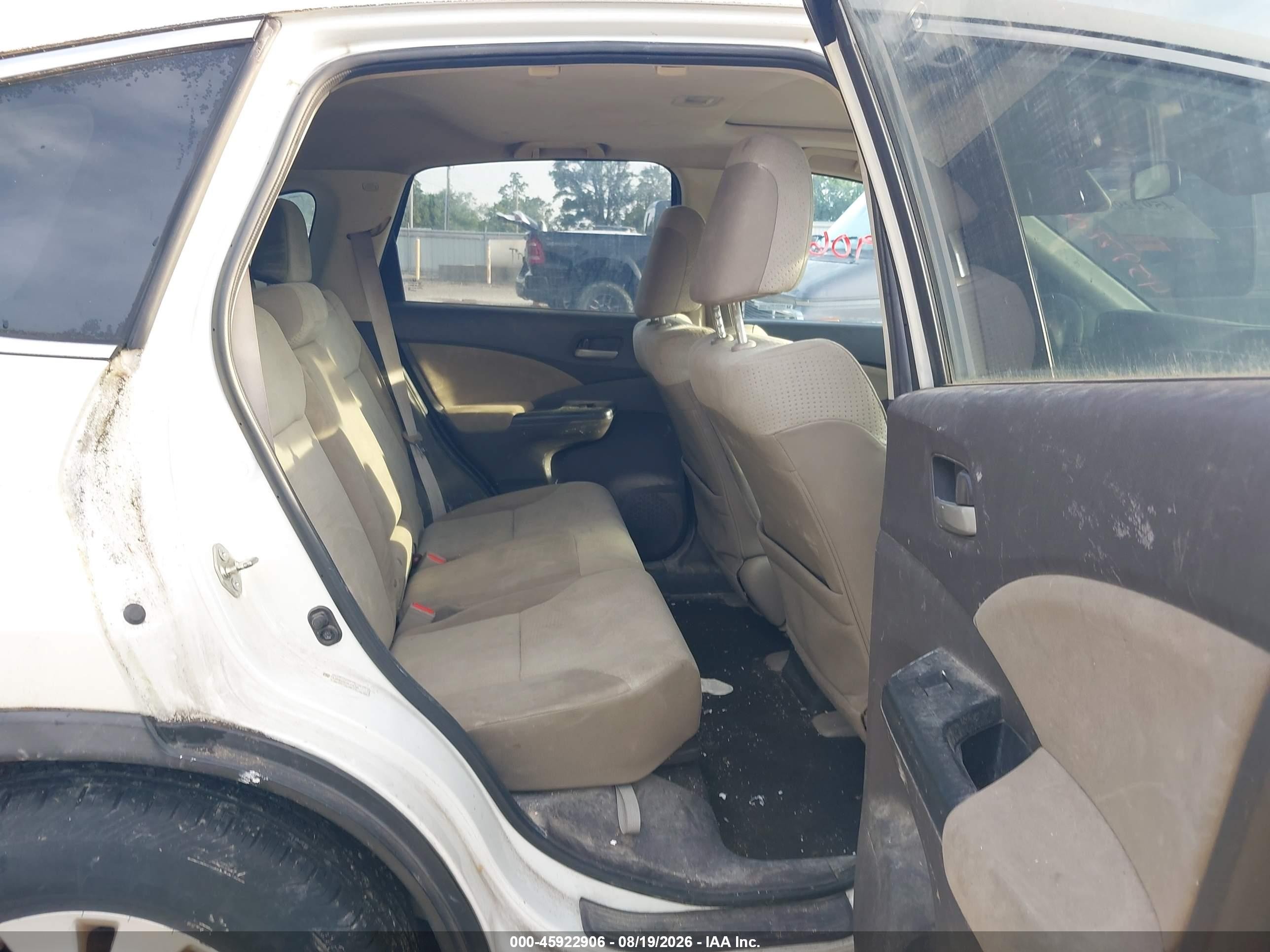 2014 Honda Cr-v Ex White vin: 5J6RM4H54EL014731