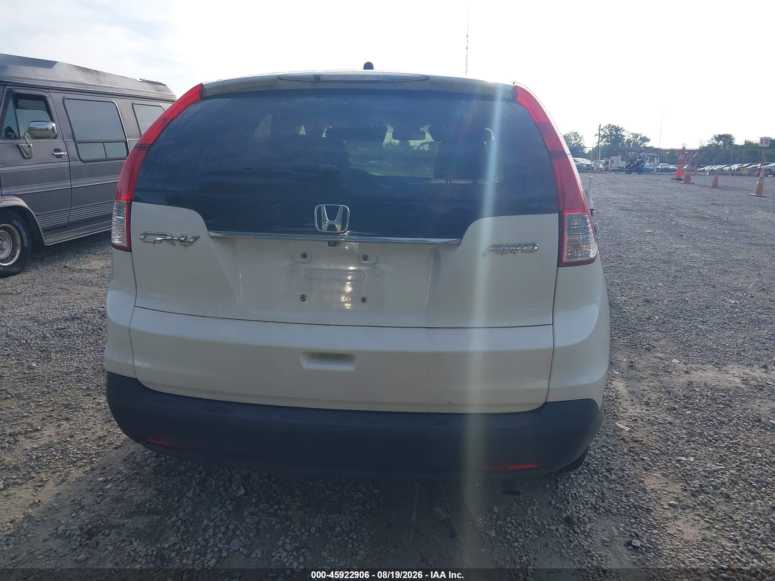 2014 Honda Cr-v Ex White vin: 5J6RM4H54EL014731