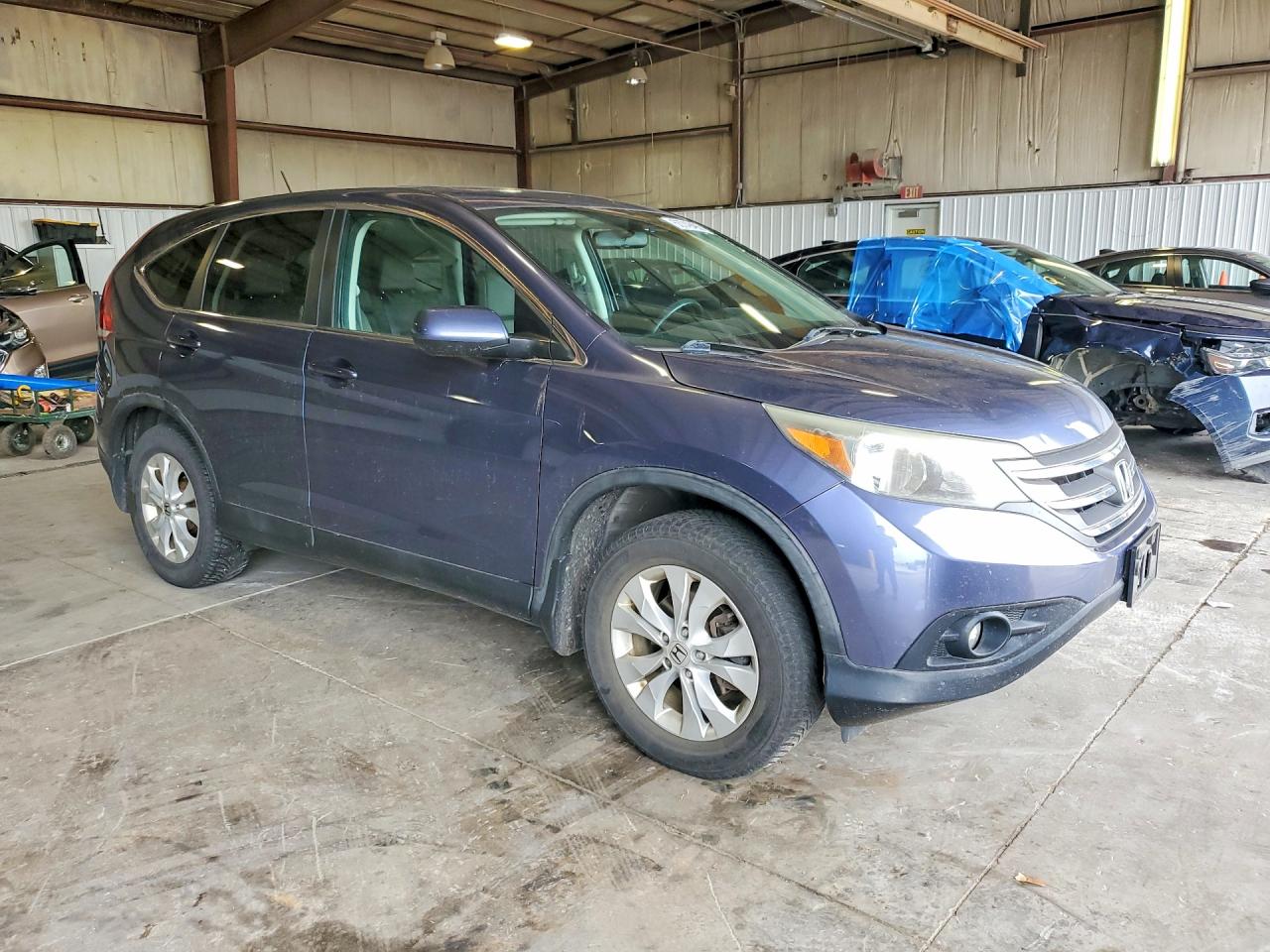 2014 Honda Cr-v Ex Синий vin: 5J6RM4H54EL031335