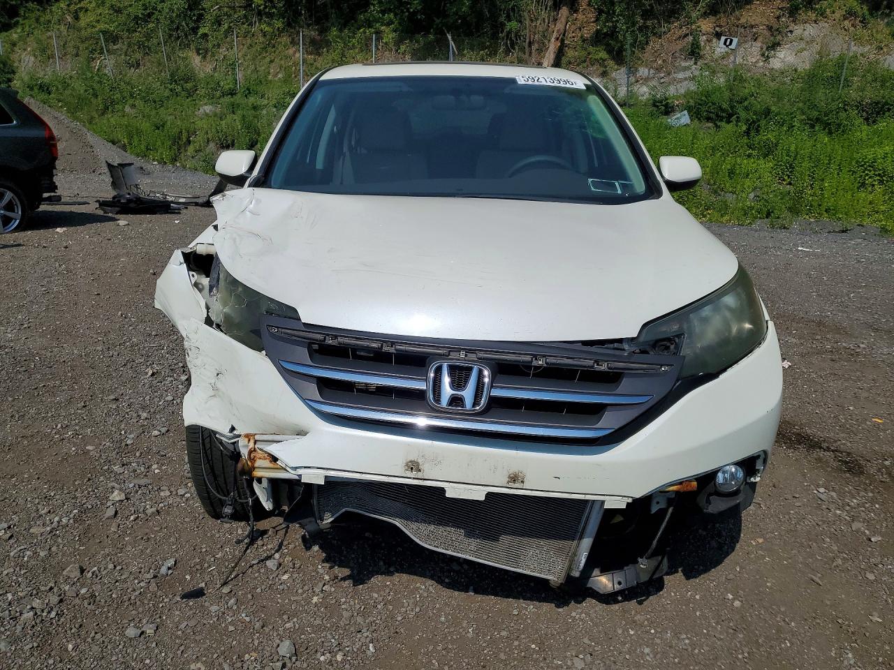 2014 Honda Cr-v Ex White vin: 5J6RM4H54EL044098