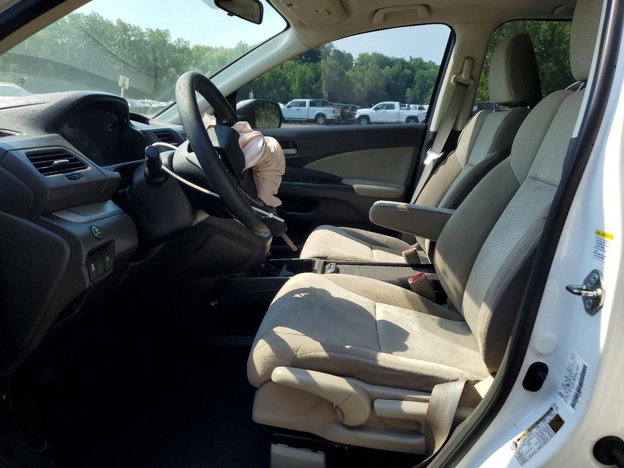 2014 Honda Cr-v Ex White vin: 5J6RM4H54EL044098