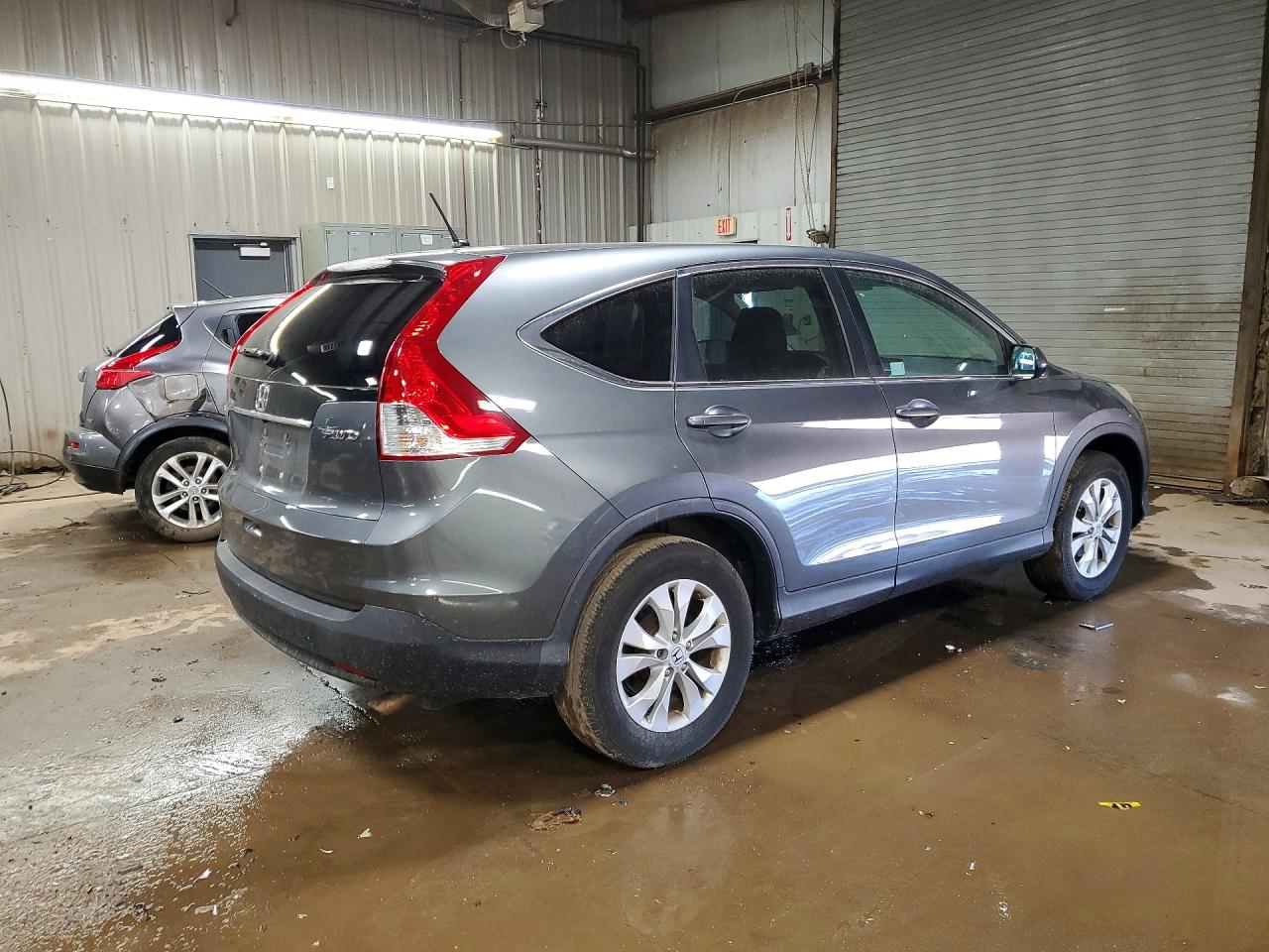 2014 Honda Cr-v Ex Gray vin: 5J6RM4H54EL049446