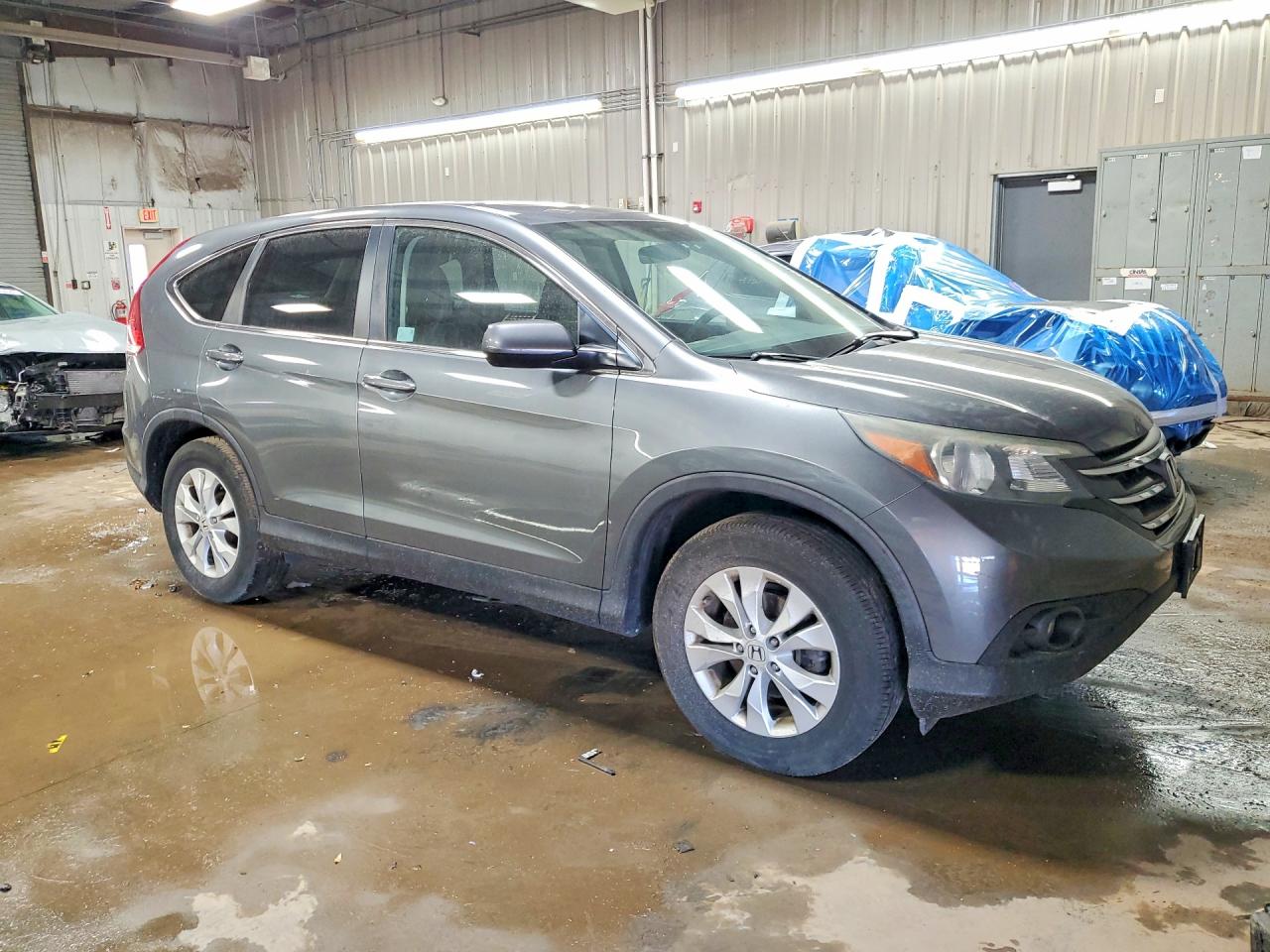 2014 Honda Cr-v Ex Gray vin: 5J6RM4H54EL049446