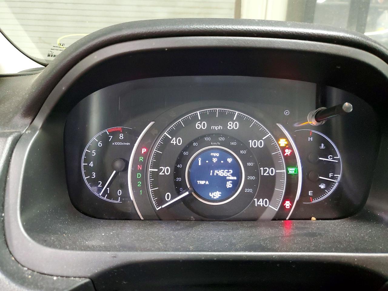 2014 Honda Cr-v Ex Gray vin: 5J6RM4H54EL049446
