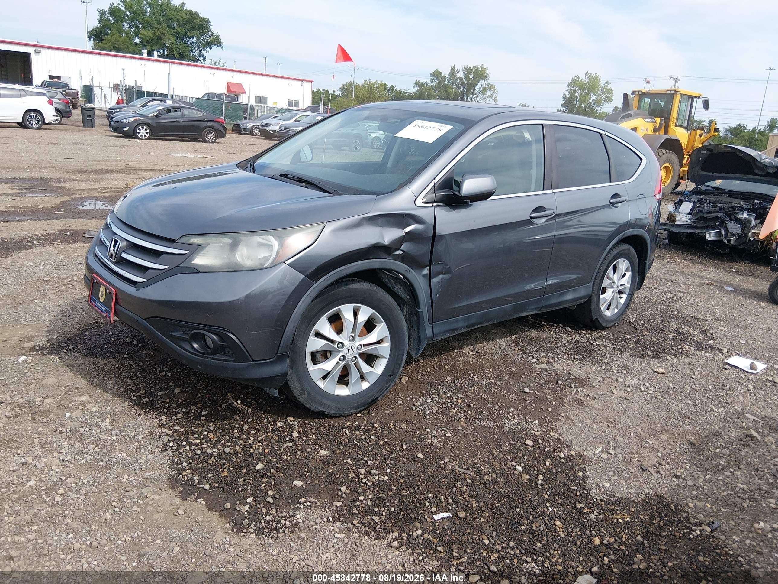 2014 Honda Cr-v Ex Gray vin: 5J6RM4H54EL073777