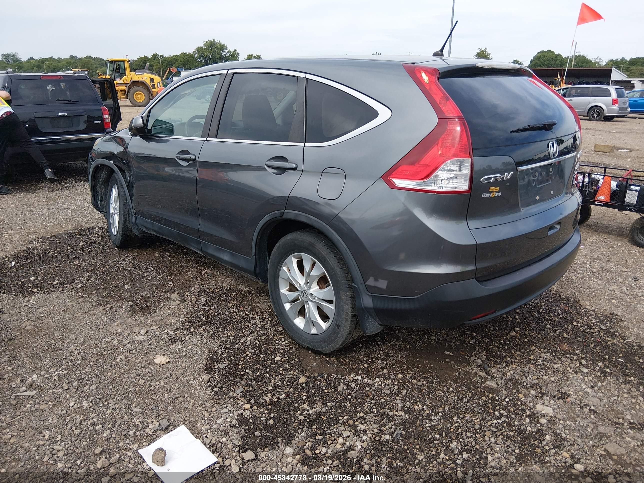 2014 Honda Cr-v Ex Gray vin: 5J6RM4H54EL073777