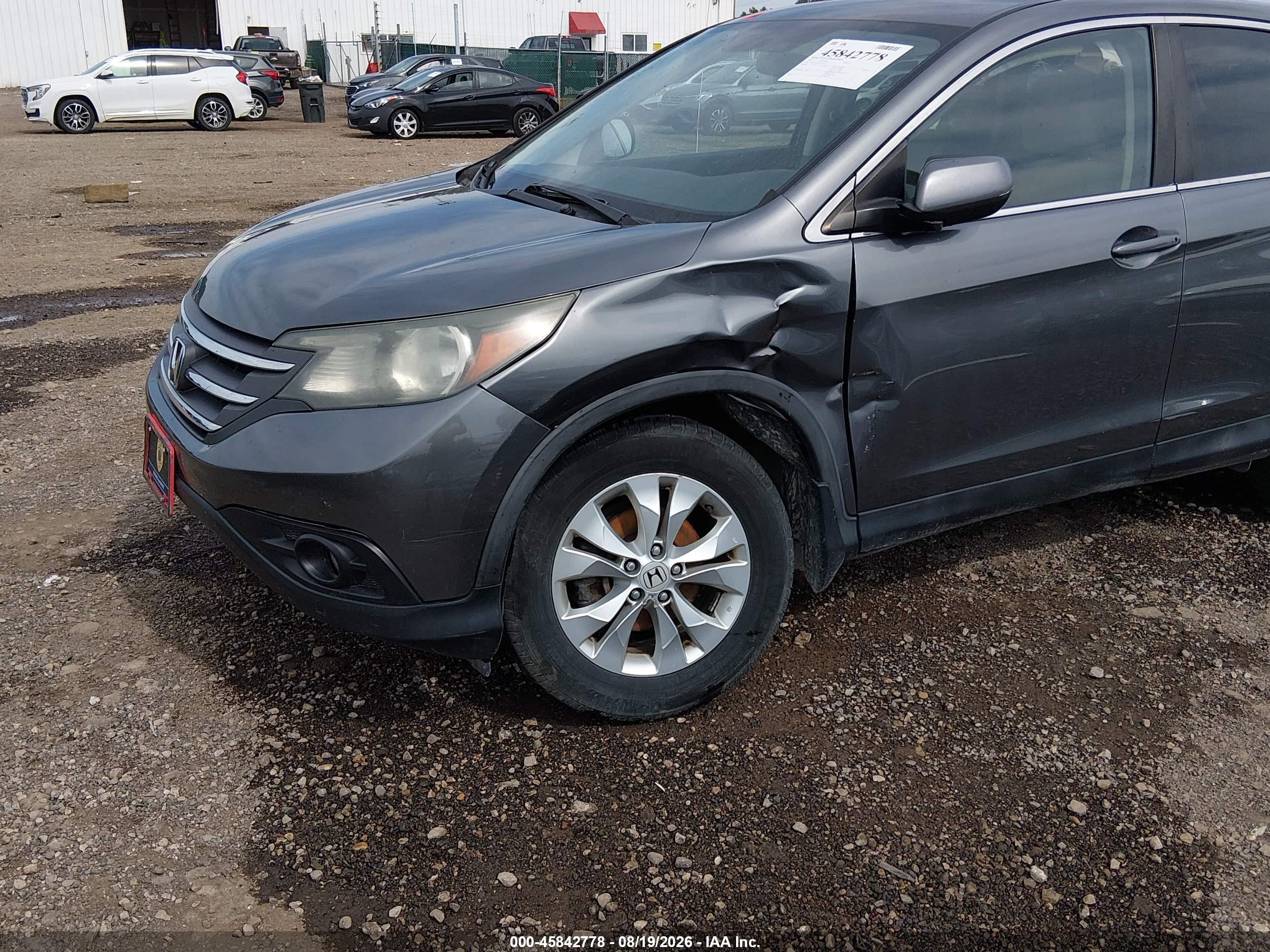 2014 Honda Cr-v Ex Gray vin: 5J6RM4H54EL073777
