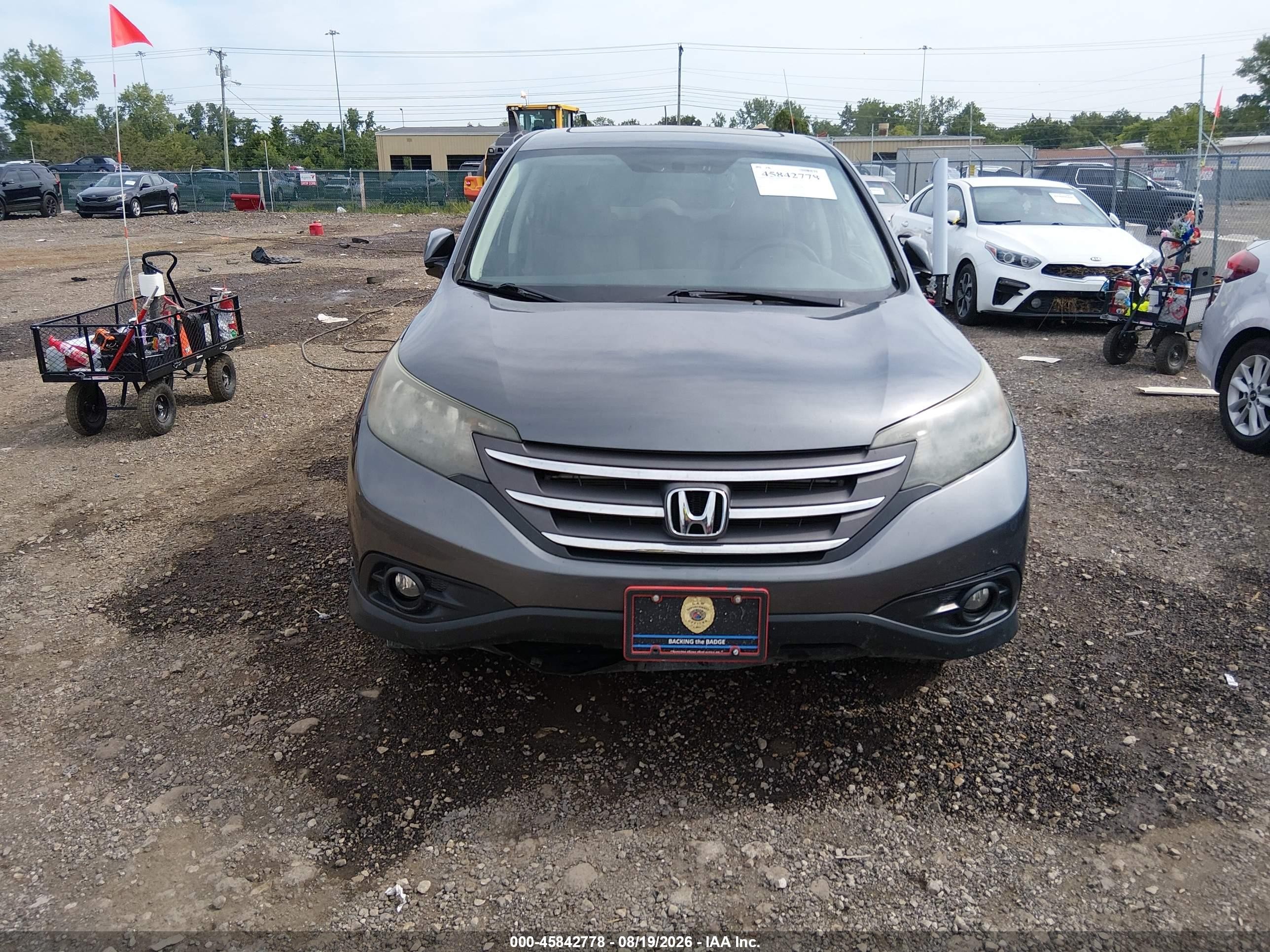 2014 Honda Cr-v Ex Gray vin: 5J6RM4H54EL073777