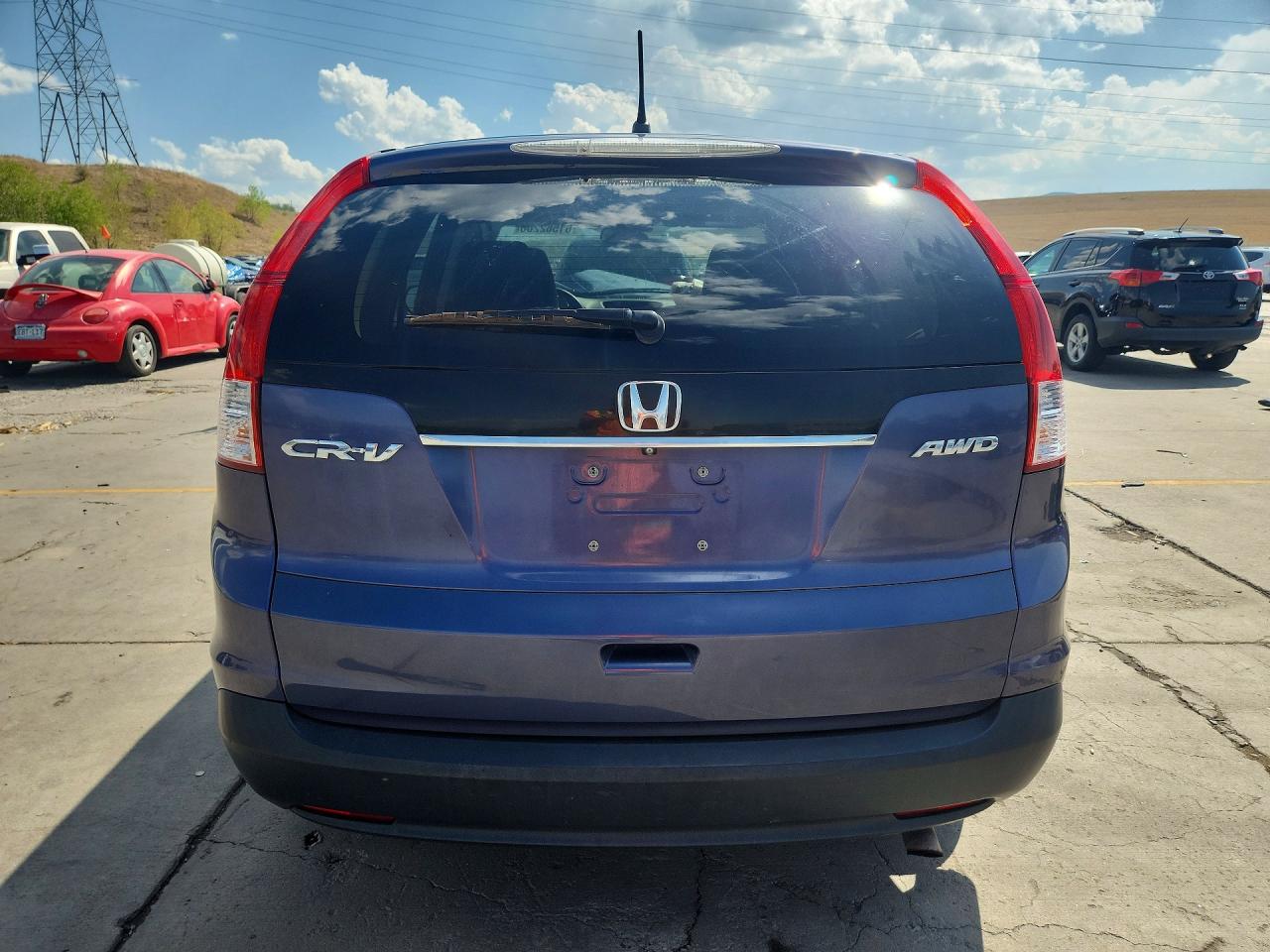 2014 Honda Cr-v Ex Blue vin: 5J6RM4H54EL078638
