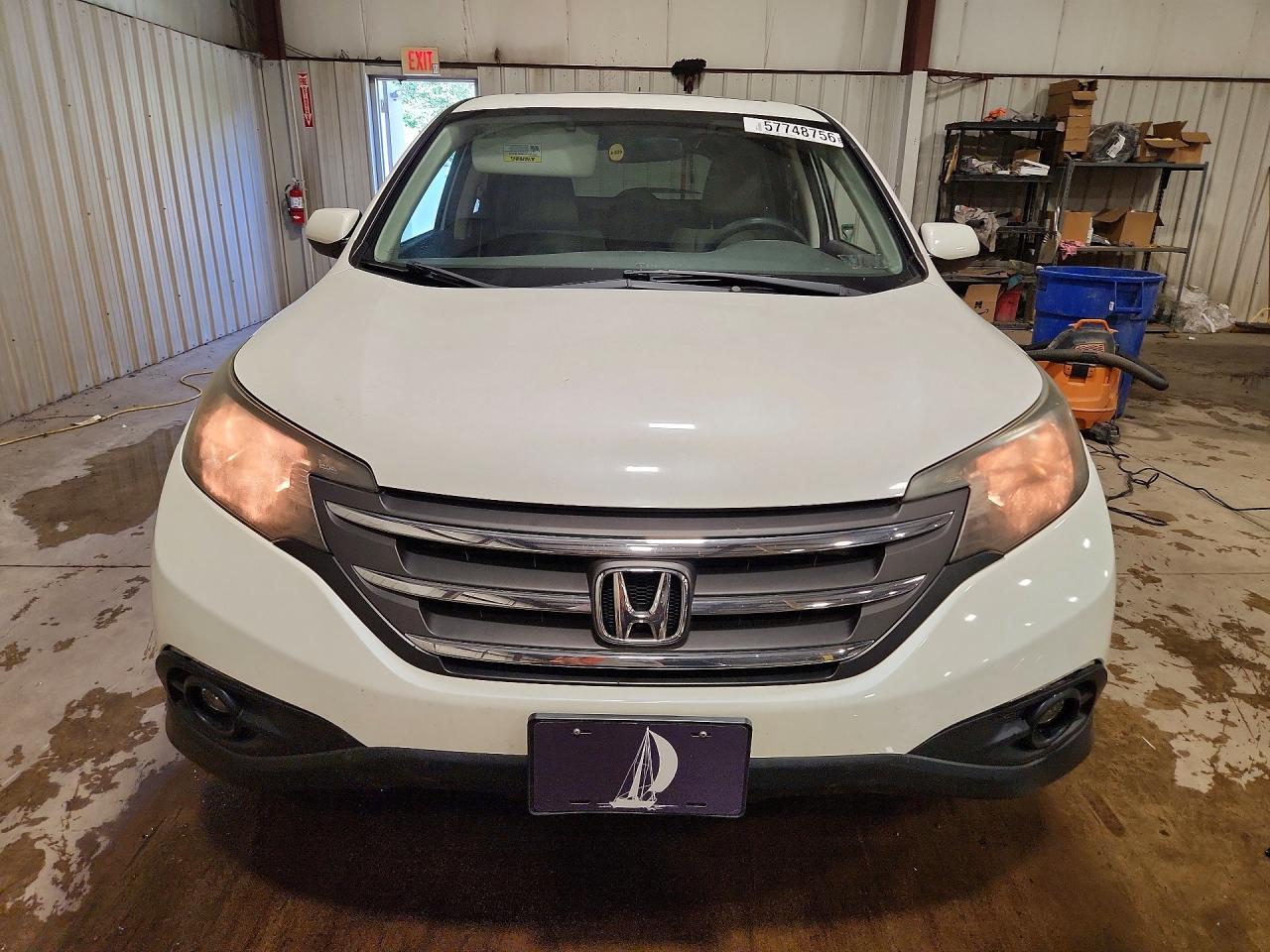 2014 Honda Cr-v Ex White vin: 5J6RM4H54EL094838
