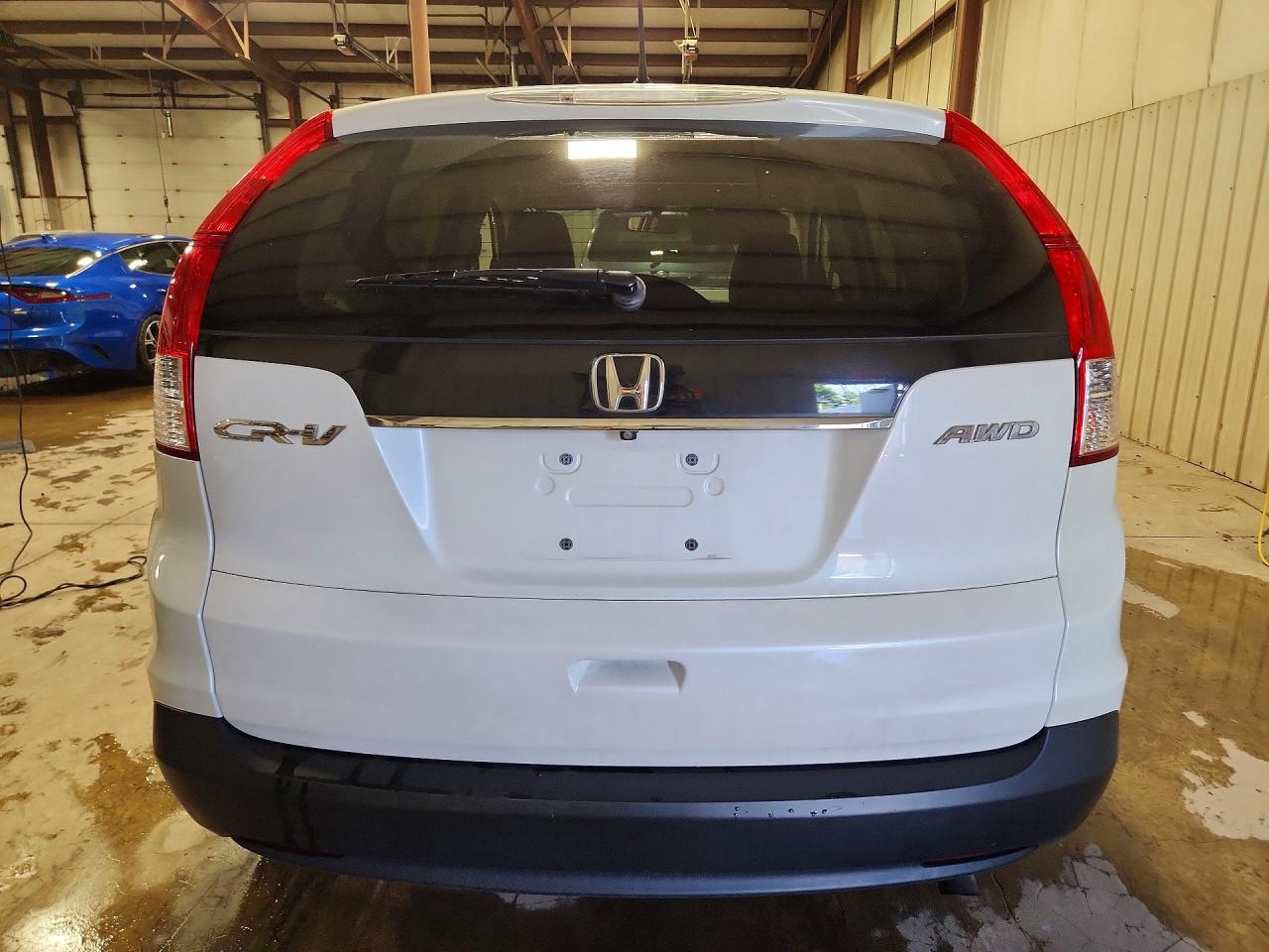 2014 Honda Cr-v Ex White vin: 5J6RM4H54EL094838