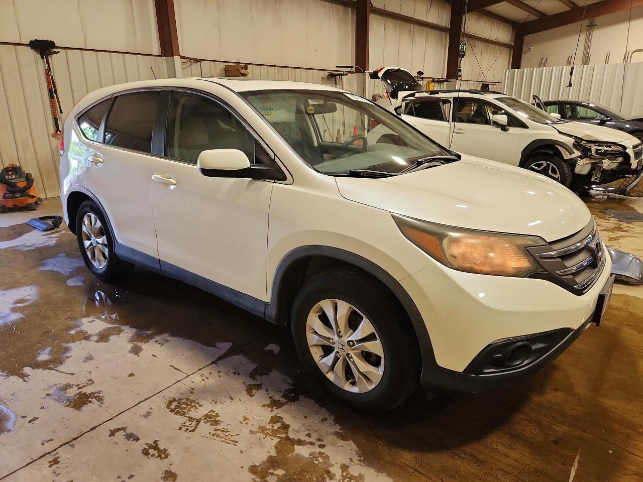 2014 Honda Cr-v Ex White vin: 5J6RM4H54EL094838