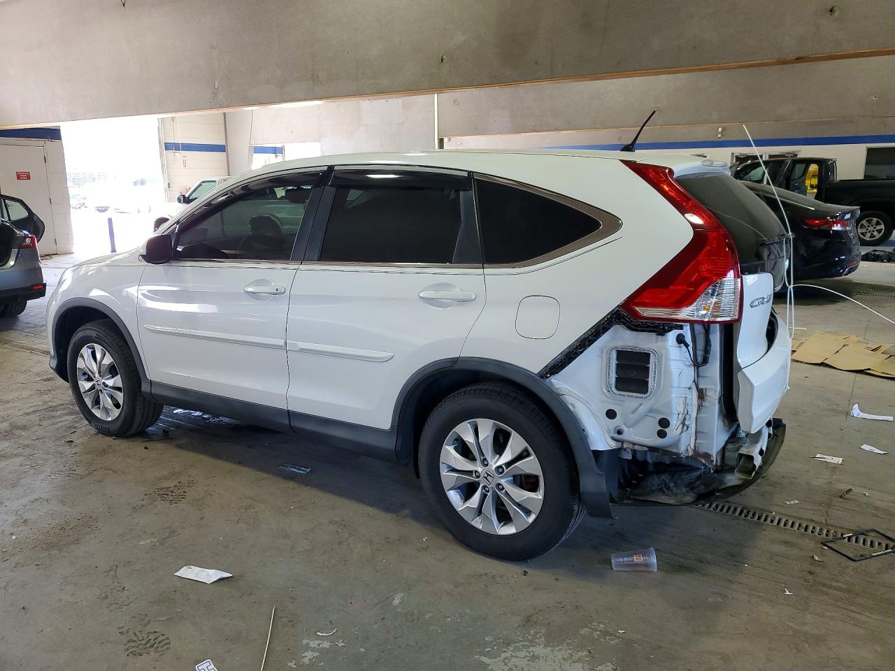 2014 Honda Cr-v Ex White vin: 5J6RM4H54EL098257