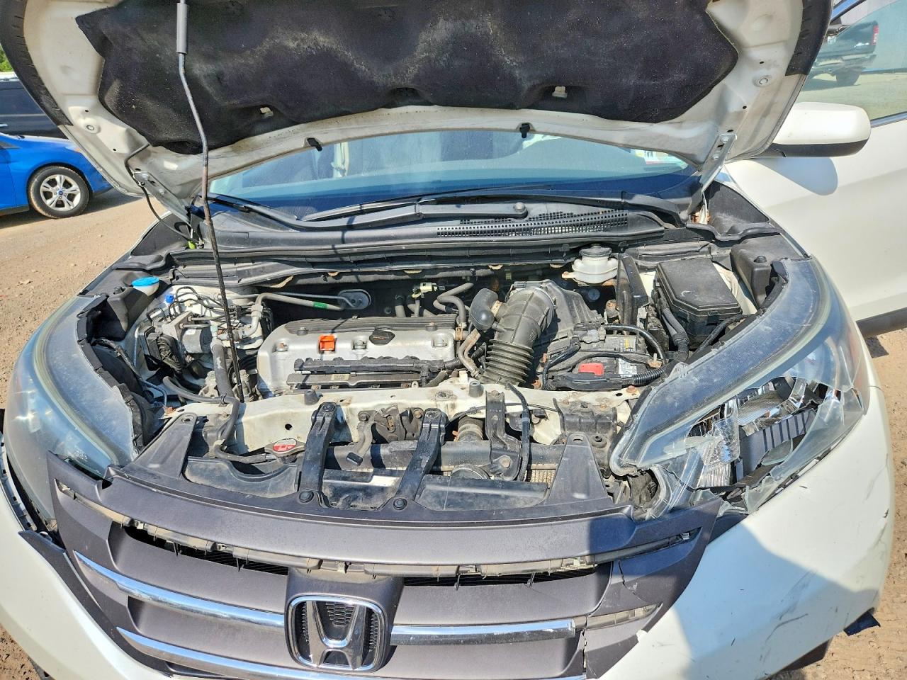 2014 Honda Cr-v Ex Белый vin: 5J6RM4H54EL100993