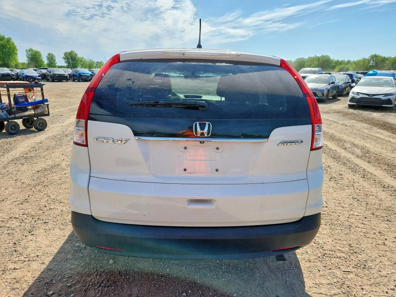 2014 Honda Cr-v Ex Белый vin: 5J6RM4H54EL100993