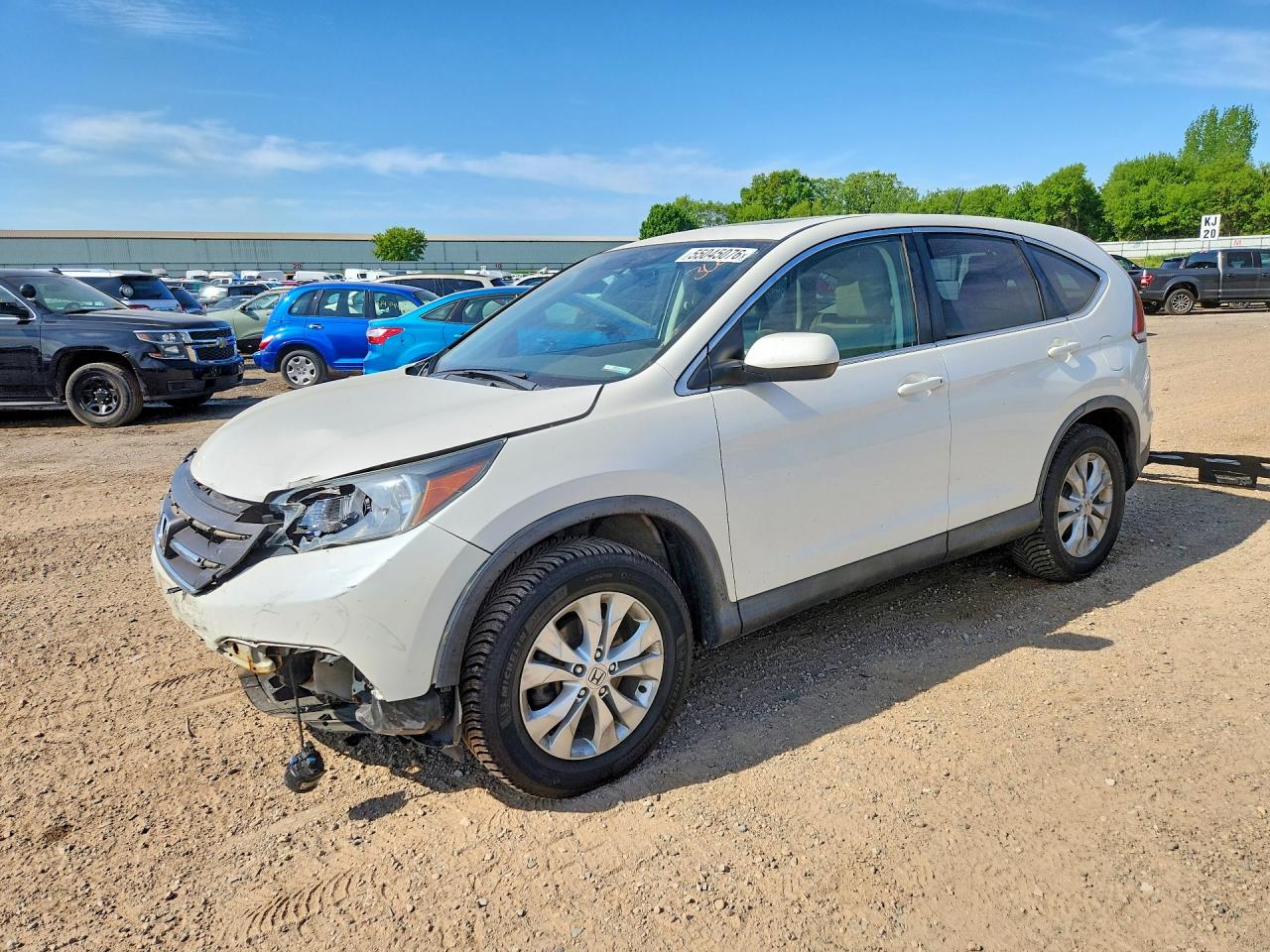 2014 Honda Cr-v Ex Белый vin: 5J6RM4H54EL100993